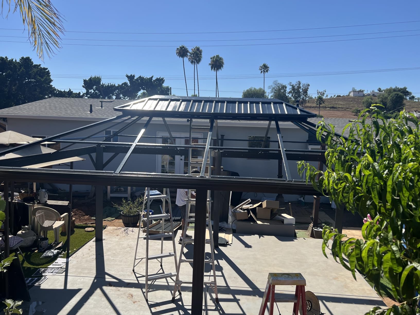 Domi 10'X12' Gazebo with Double Roof Steel, Heavy Duty Outdoor Patio Gazebo customer photo 1