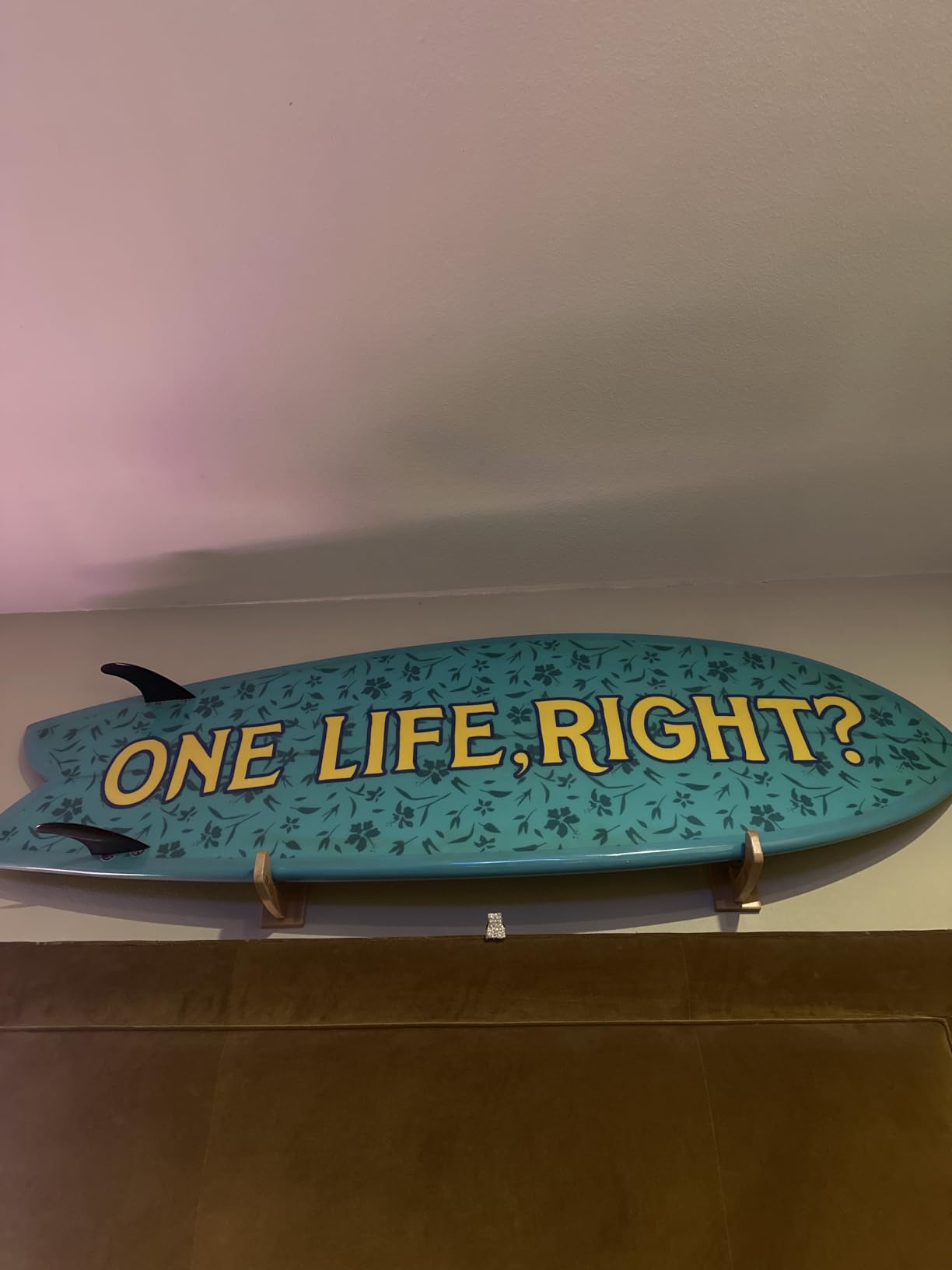 TWO STONES Surfboard Racks for The Wall, Surfboard Rack Hanger Works as a Shortboard, Skimboard & Longboard Hanger or Stand Indoor or Outdoor customer photo 2