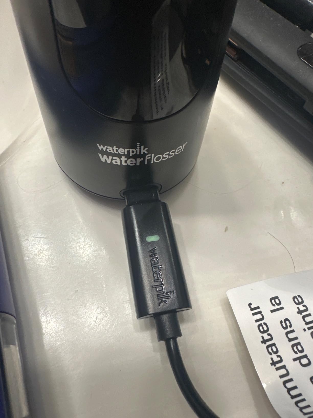 Waterpik Cordless Pearl Portable Water Flosser, Rechargeable, White customer photo 2