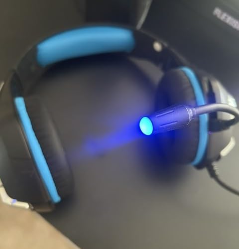 Tatybo Gaming Headset for PS5 PC, Noise Canceling Mic, RGB, Black Blue customer photo 1