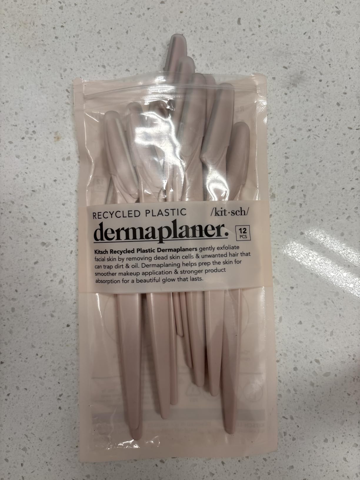 Kitsch Dermaplane Razor for Women Face – Blush, 12 pcs customer photo 1