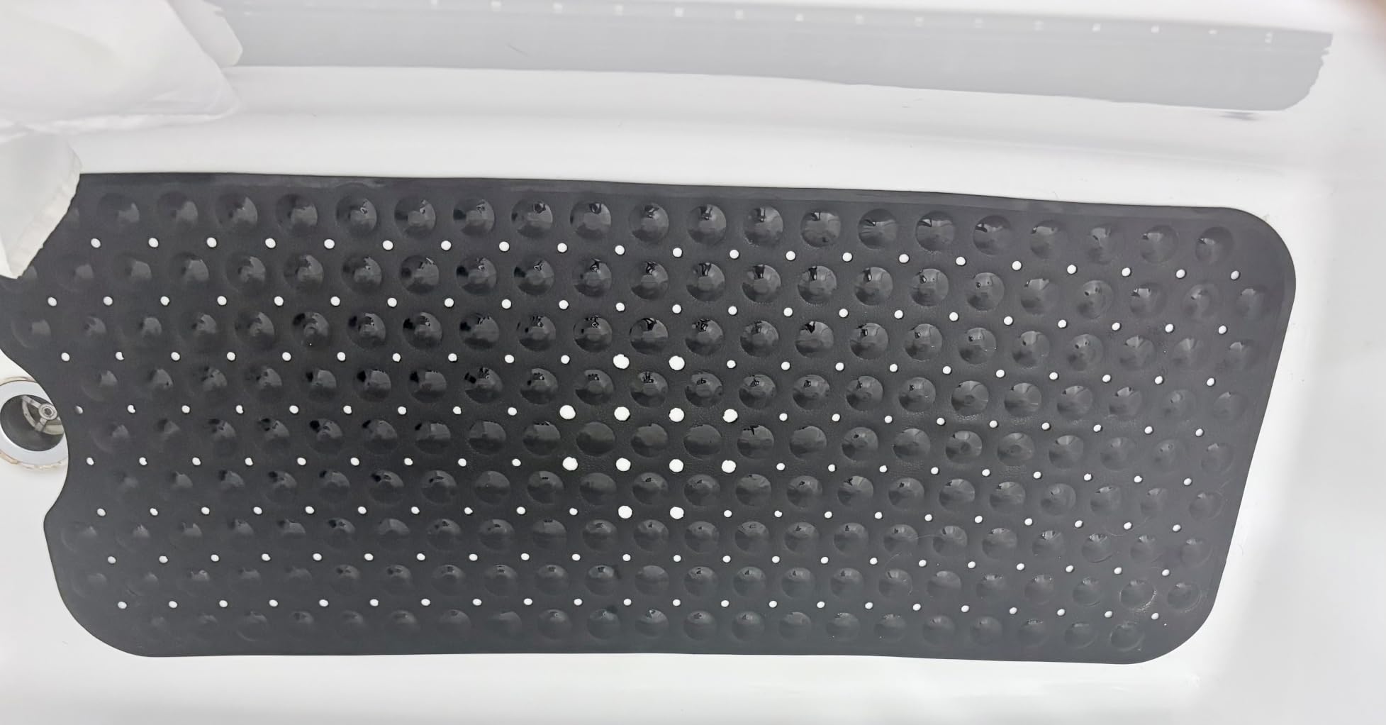 Extra Long Non-Slip Bathtub Shower Mat, 39 x 16 Inch Black Bath Mat customer photo 1