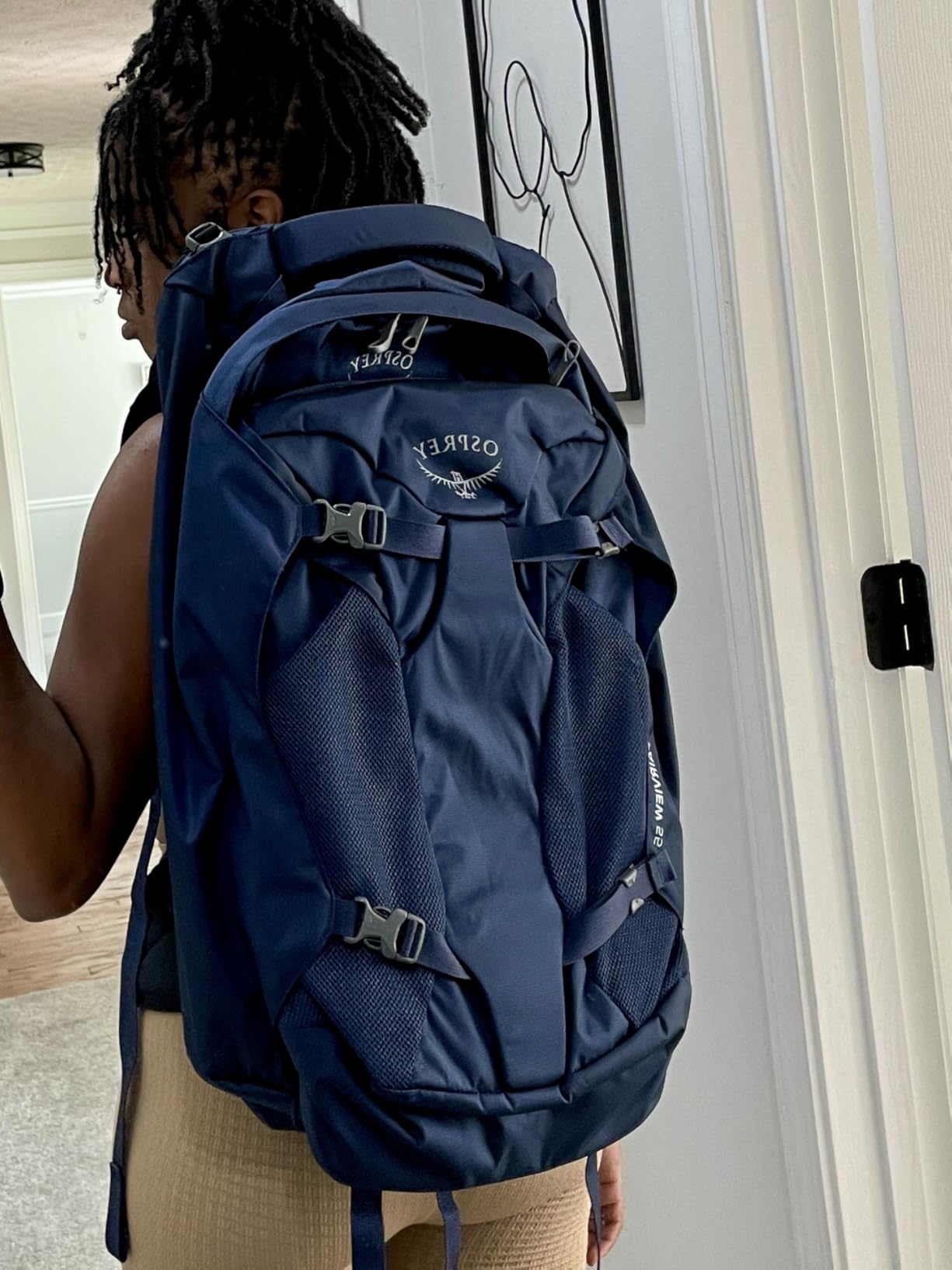 Osprey Fairview 55L Women's Travel Backpack, Winter Night Blue customer photo 2