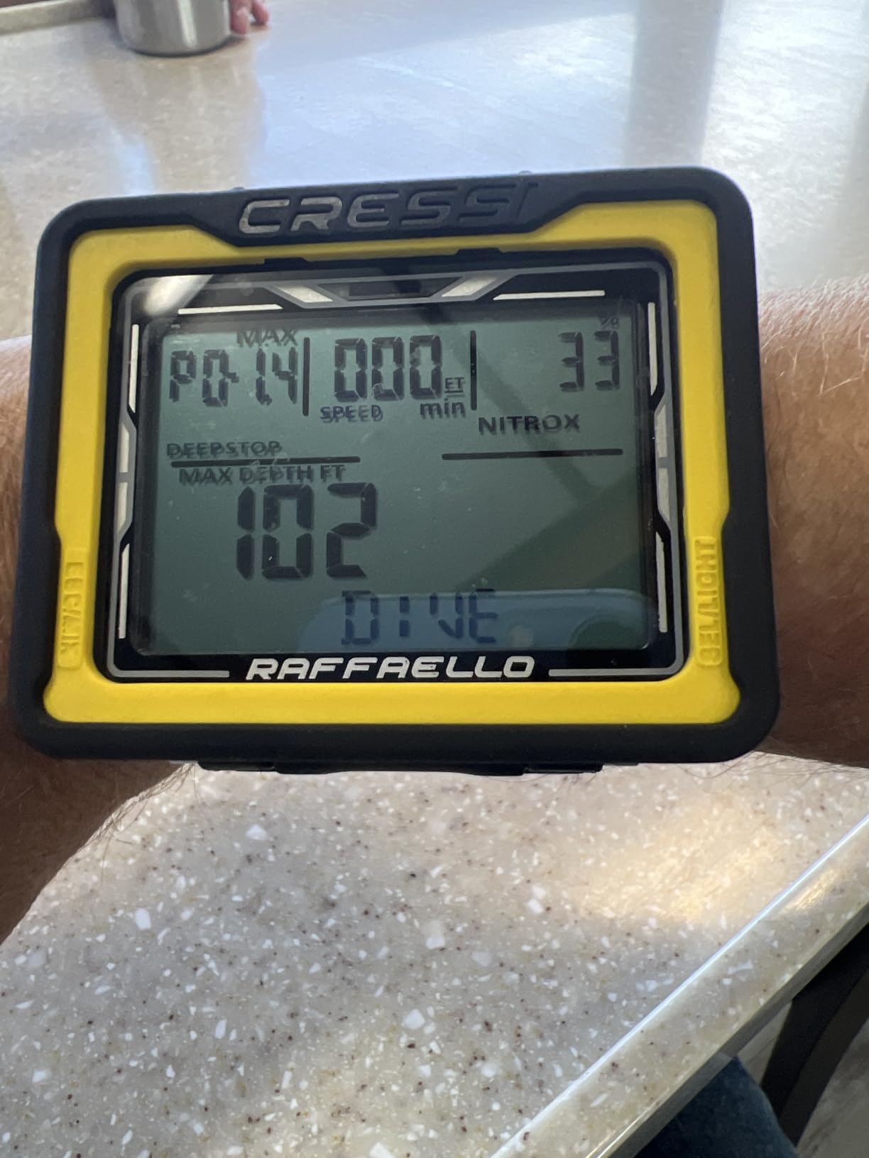 Cressi Raffaello Dive Computer, Built-in Digital Compass, Black/Blue customer photo 2
