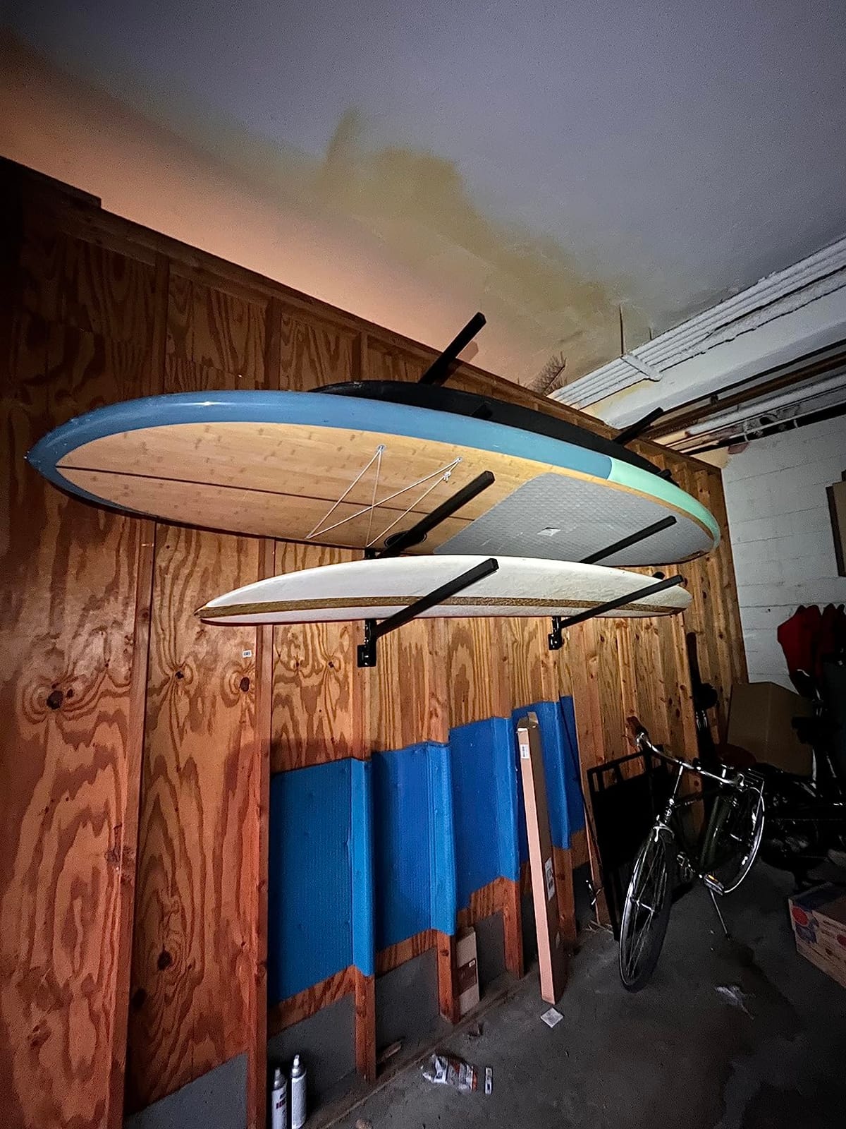 StoreYourBoard Surfboard Wall Mount Rack, Holds 4 Boards, Padded Arms customer photo 1