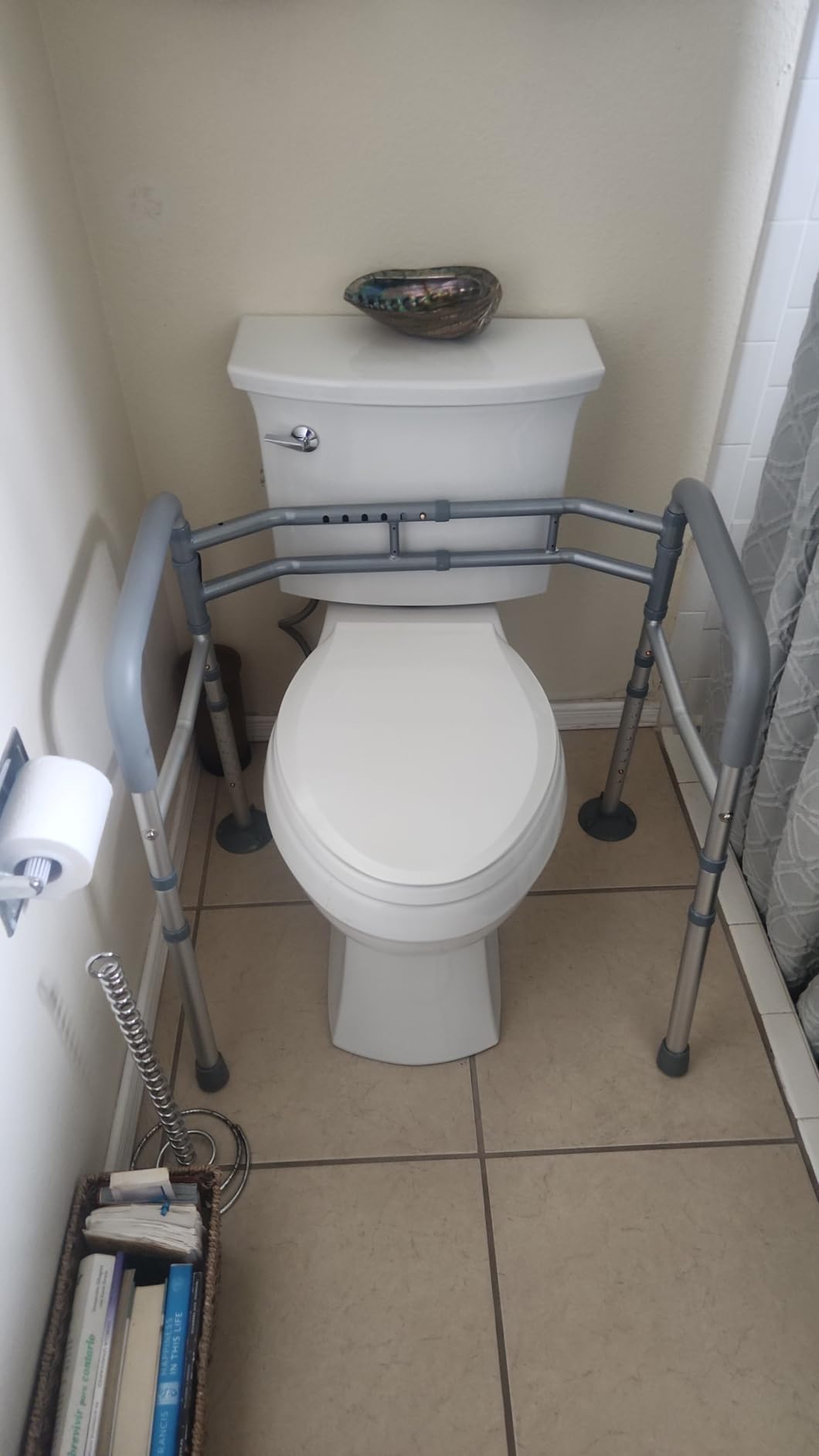 Toilet Safety Rails for Seniors Adjustable Detachable Fits Most Toilets customer photo 1