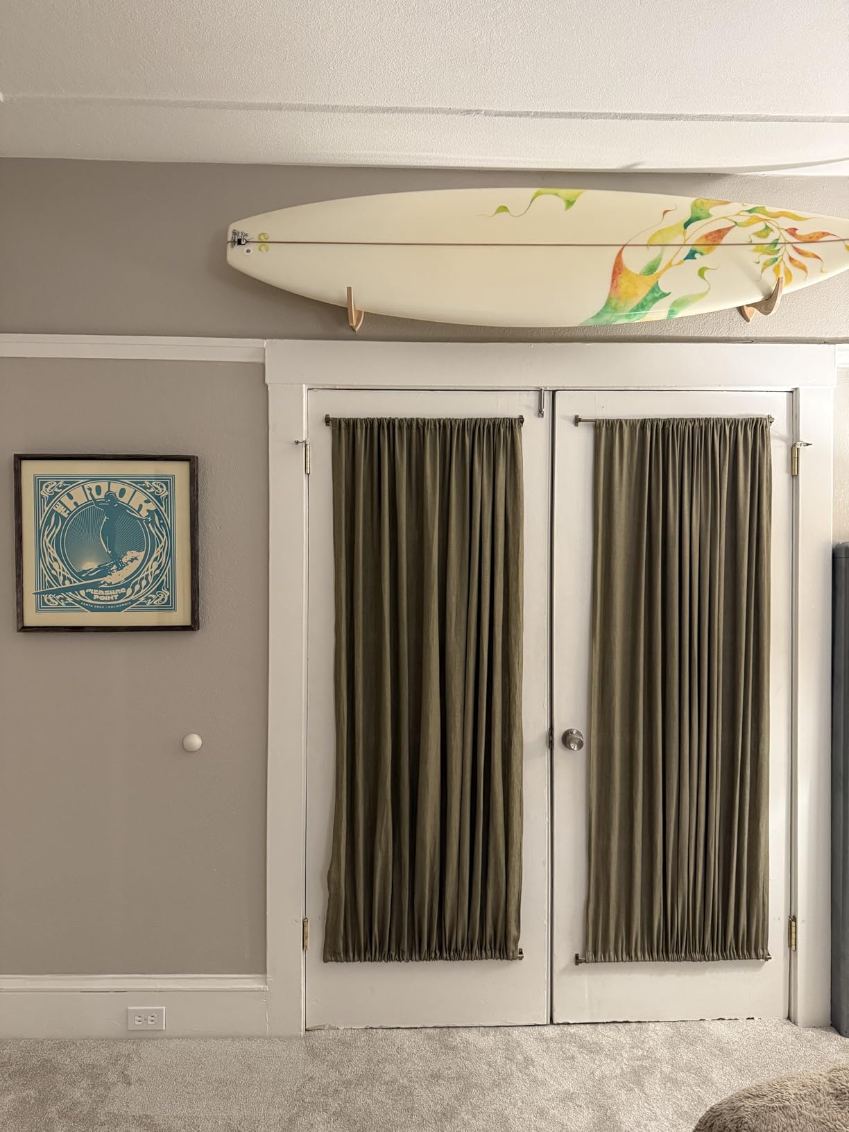 Hang 11 Surfboard Wall Mount - Hardwood Surf Board Wall Hangers customer photo 2