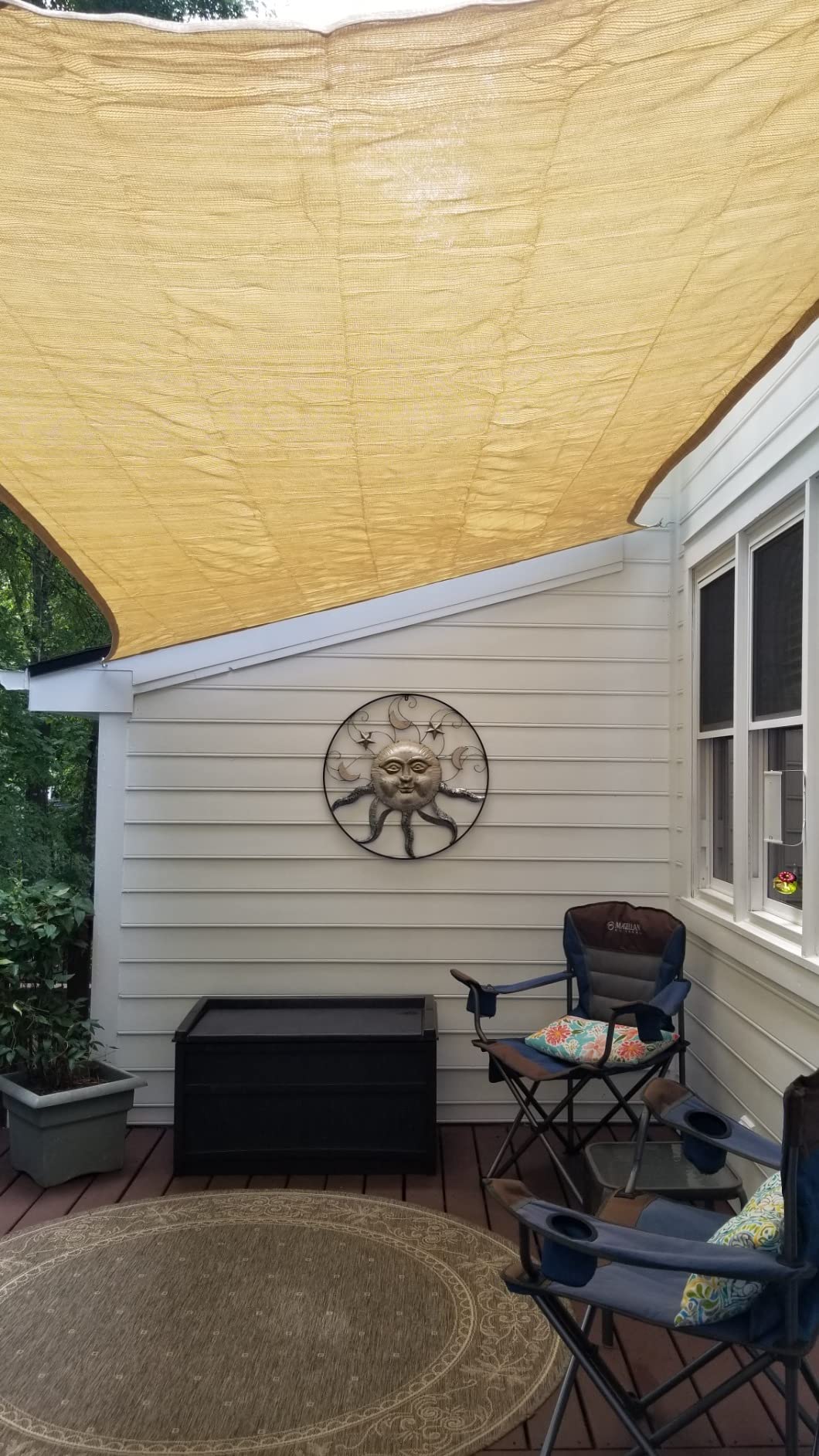 ShadeMart 10' x 13' Beige Rectangle Shade Sail for Outdoor Patio customer photo 2