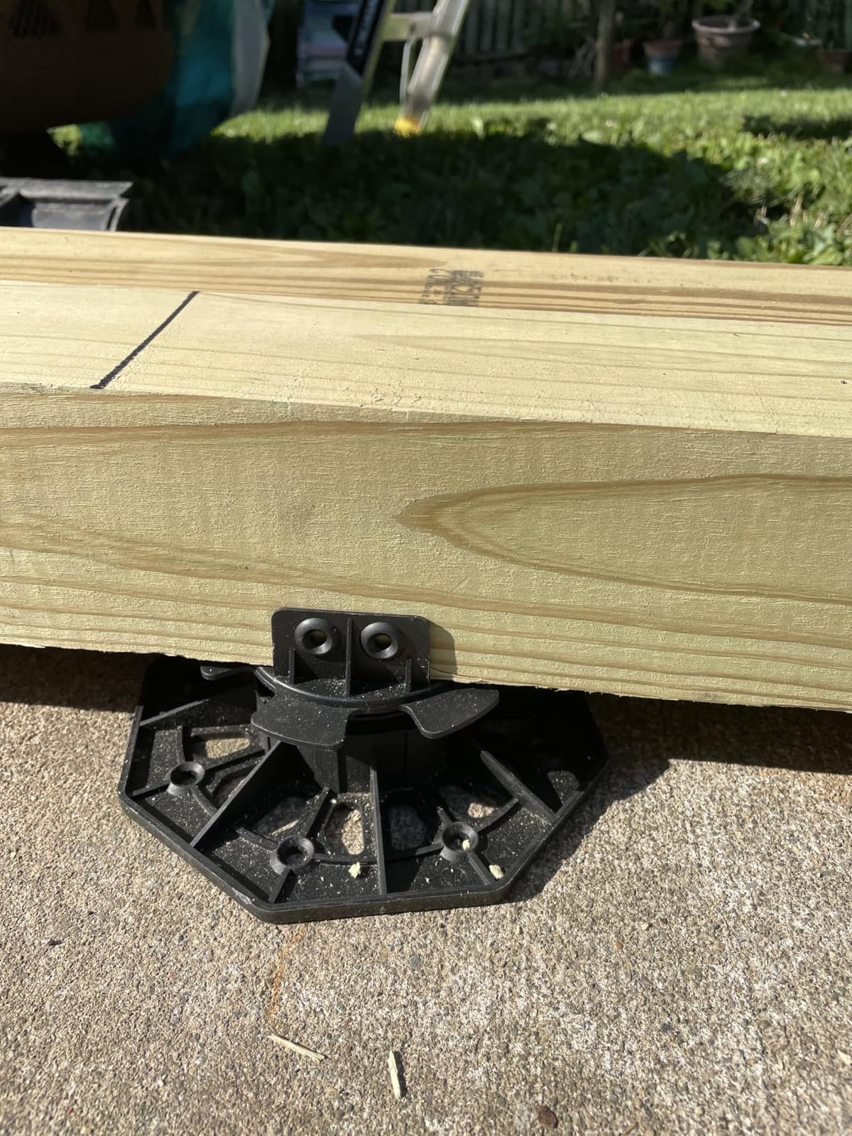 24Pack Adjustable Plastic Pedestal Paver,Floor Slate Support Floor Lift,Deck Support Floor Raising (Unilateral keel Slot) customer photo 2