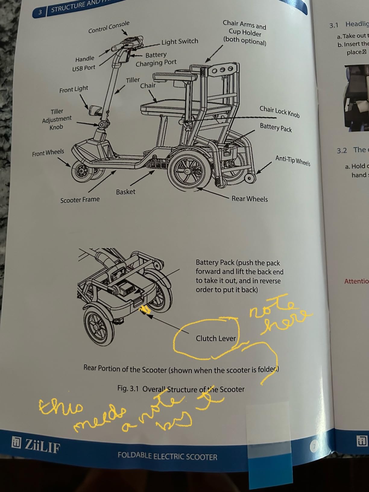 ZiiLIF R3b Folding Mobility Scooter for Seniors, 37.5 lbs Airline Approved customer photo 1
