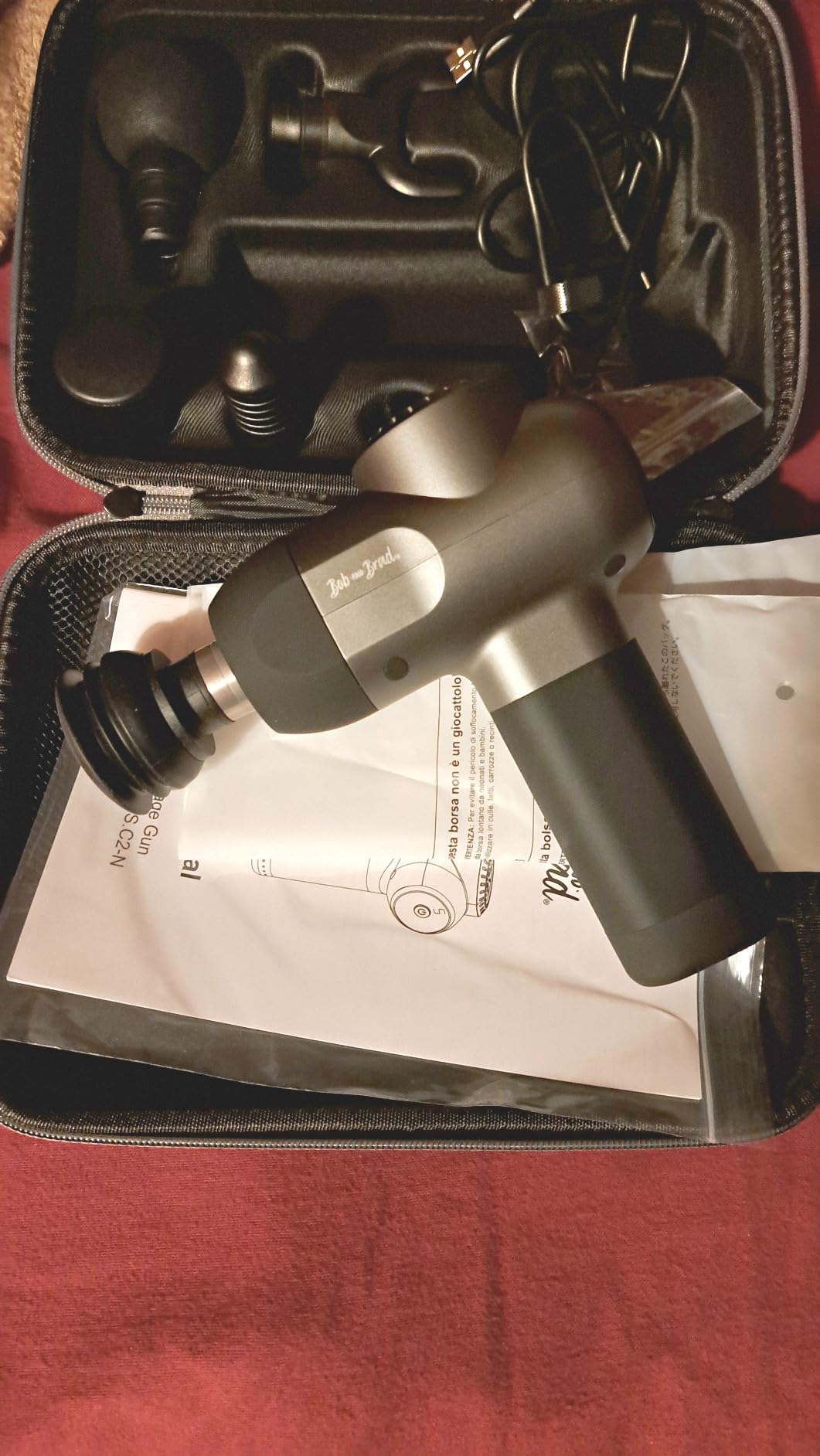 BOB AND BRAD C2 Pro Massage Gun with Heat and Cold Therapy, FSA Eligible & HSA Approved, PT-Developed Deep Tissue Back Massager for Athletes, Men & Women — Birthday & Holiday Gifts customer photo 1