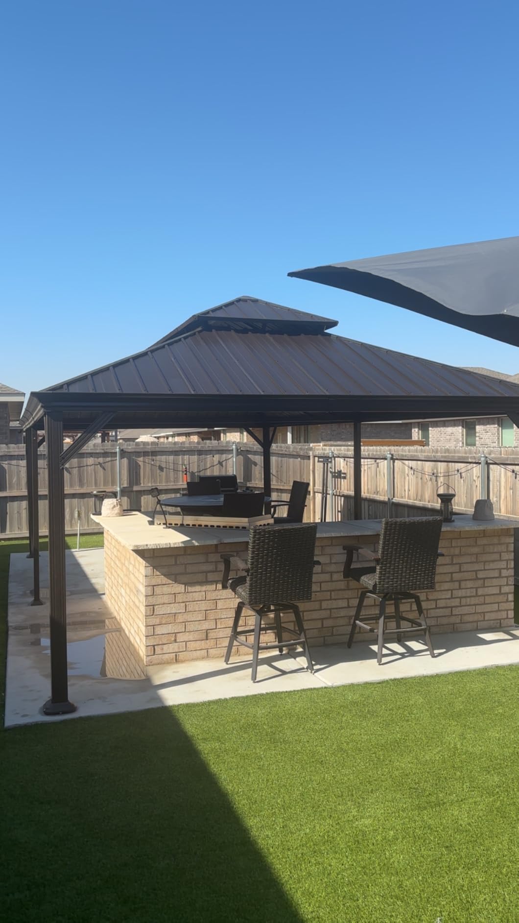 Domi 12'X16' Metal Outdoor Gazebo, Hardtop Gazebos for Patio, Backyard customer photo 1