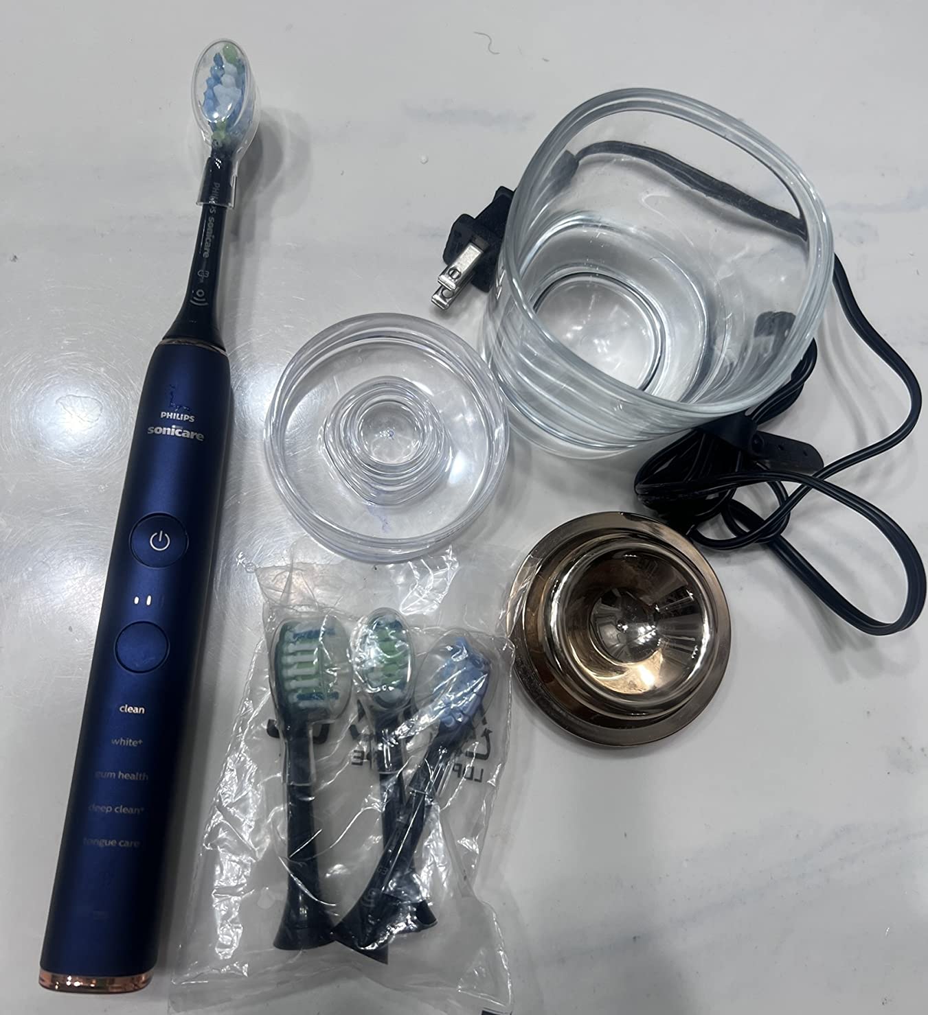 Philips Sonicare DiamondClean 9700 Electric Toothbrush, 7 Brush Heads, Blue customer photo 2