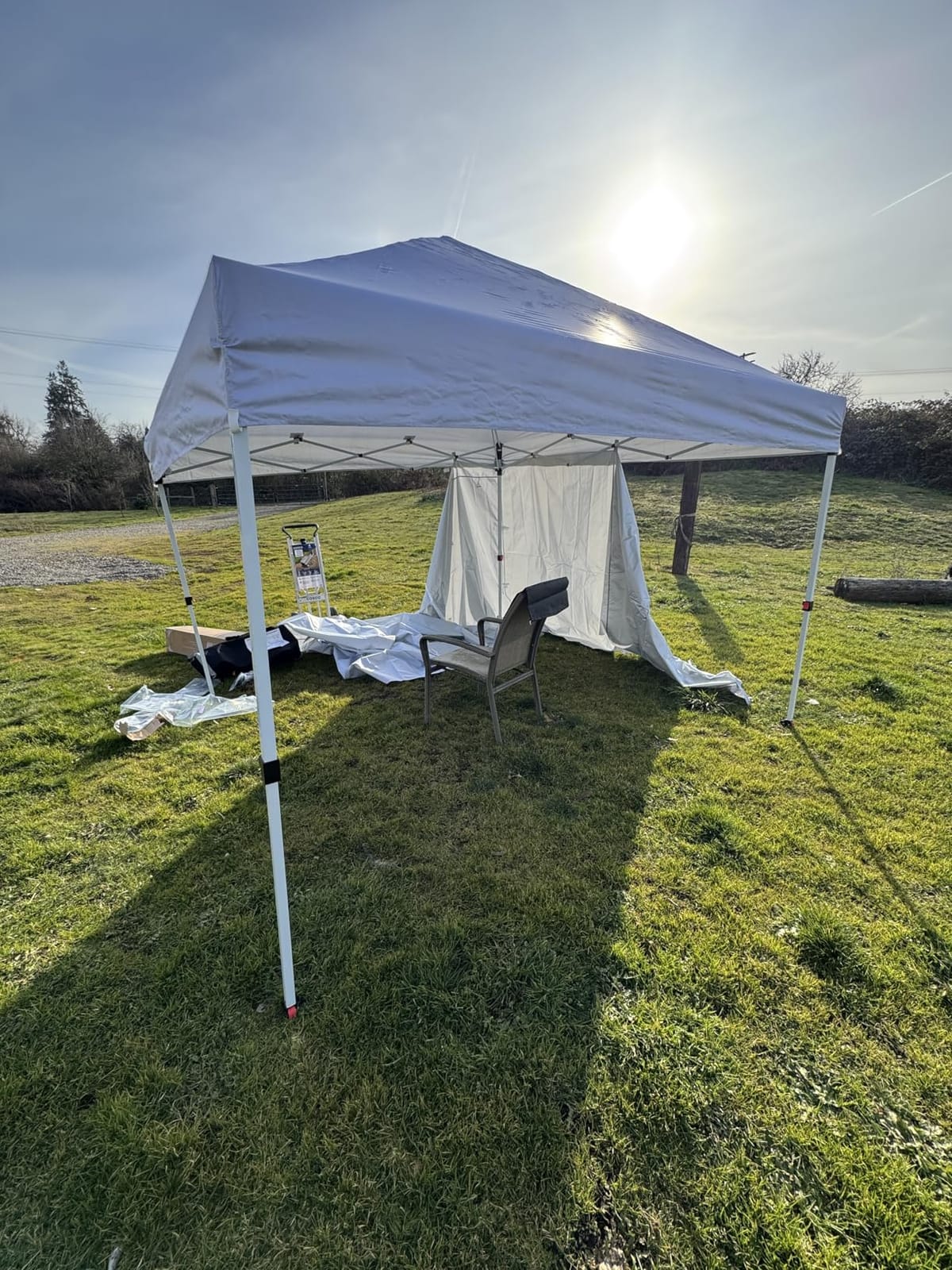 CROWN SHADES 10x20 Commercial Pop Up Canopy Tent with Sidewalls, Gray customer photo 1