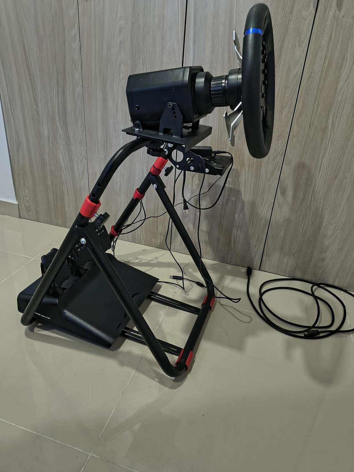 RACGTING Foldable Racing Wheel Stand for Logitech, PS5, PS4, Xbox & PC customer photo 2