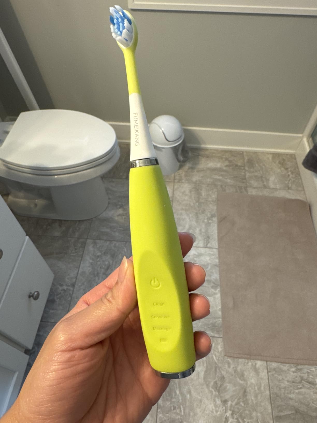 Kids Electric Toothbrushes Toddlers Rechargeable, 6 Heads, Ages 2-12, Blue customer photo 2