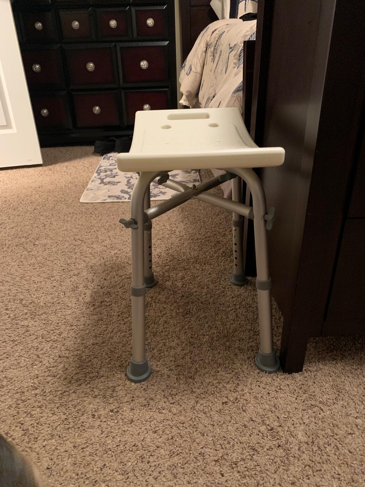 Dr Kay's Shower Chair for Inside Shower Bench for Bathtub 350lb Support customer photo 1