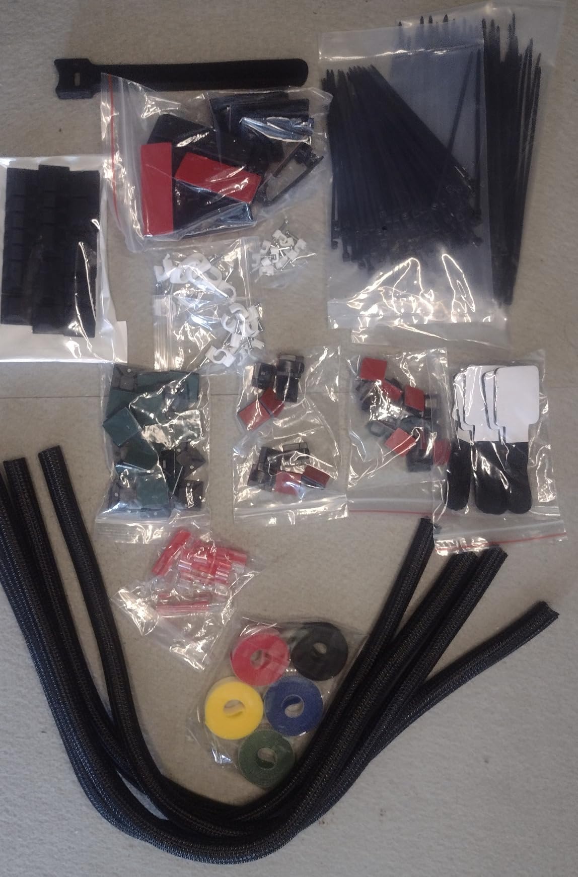 ELII 327 PCS Cable Management Kit 4 Cable Cable Sleeves,65 Cable Clips customer photo 2