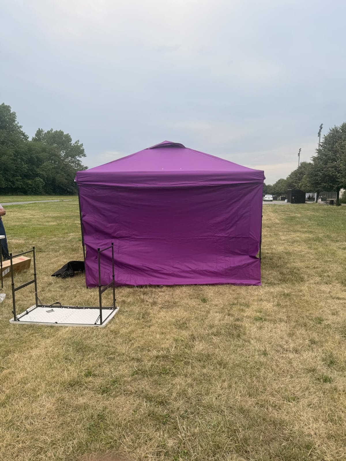 Best Choice Products 10x10 Pop Up Canopy Tent with Sidewall, Cerulean customer photo 1