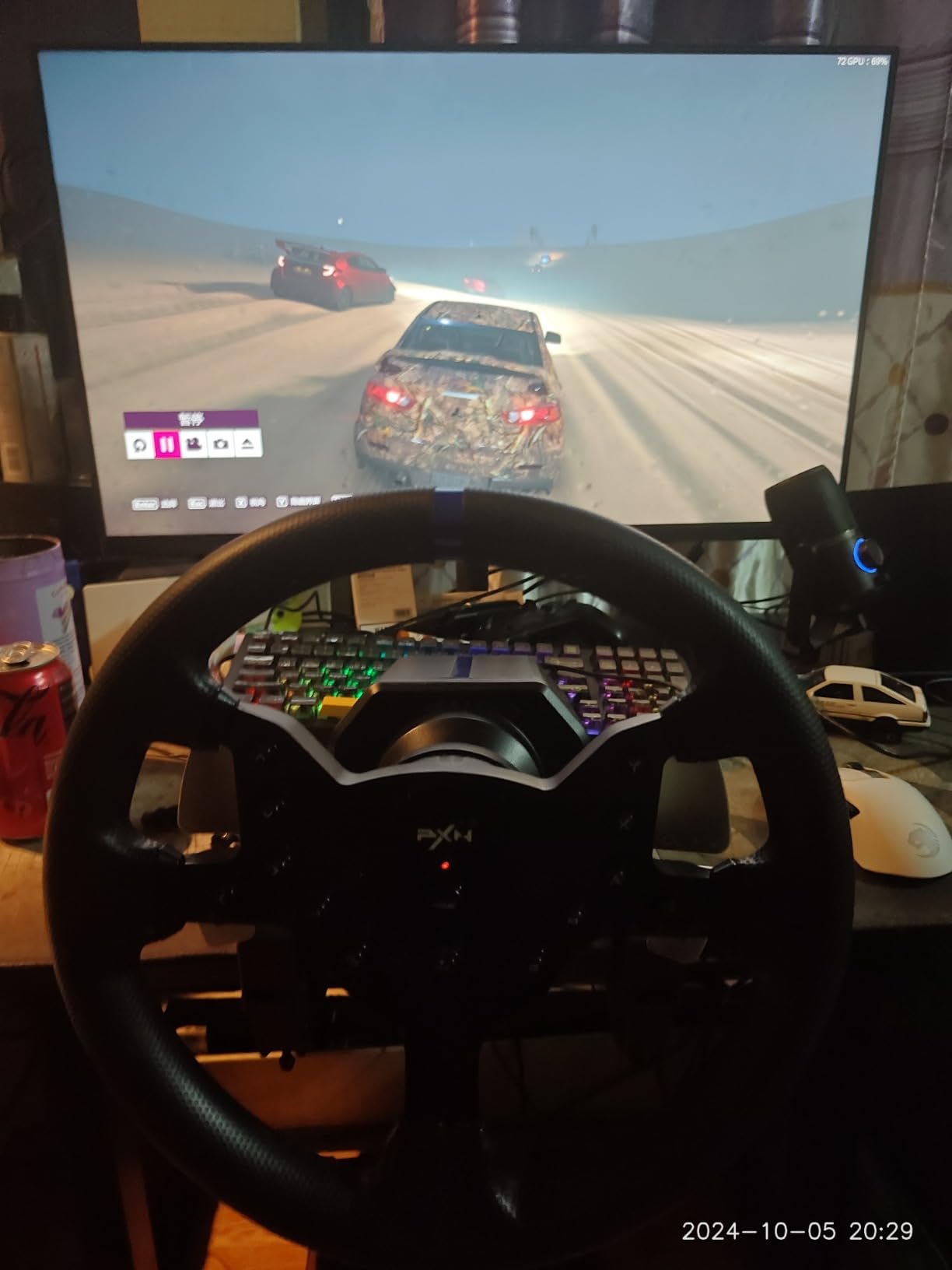 PXN V99 3.2Nm Force Feedback Gaming Steering Wheel customer photo 1