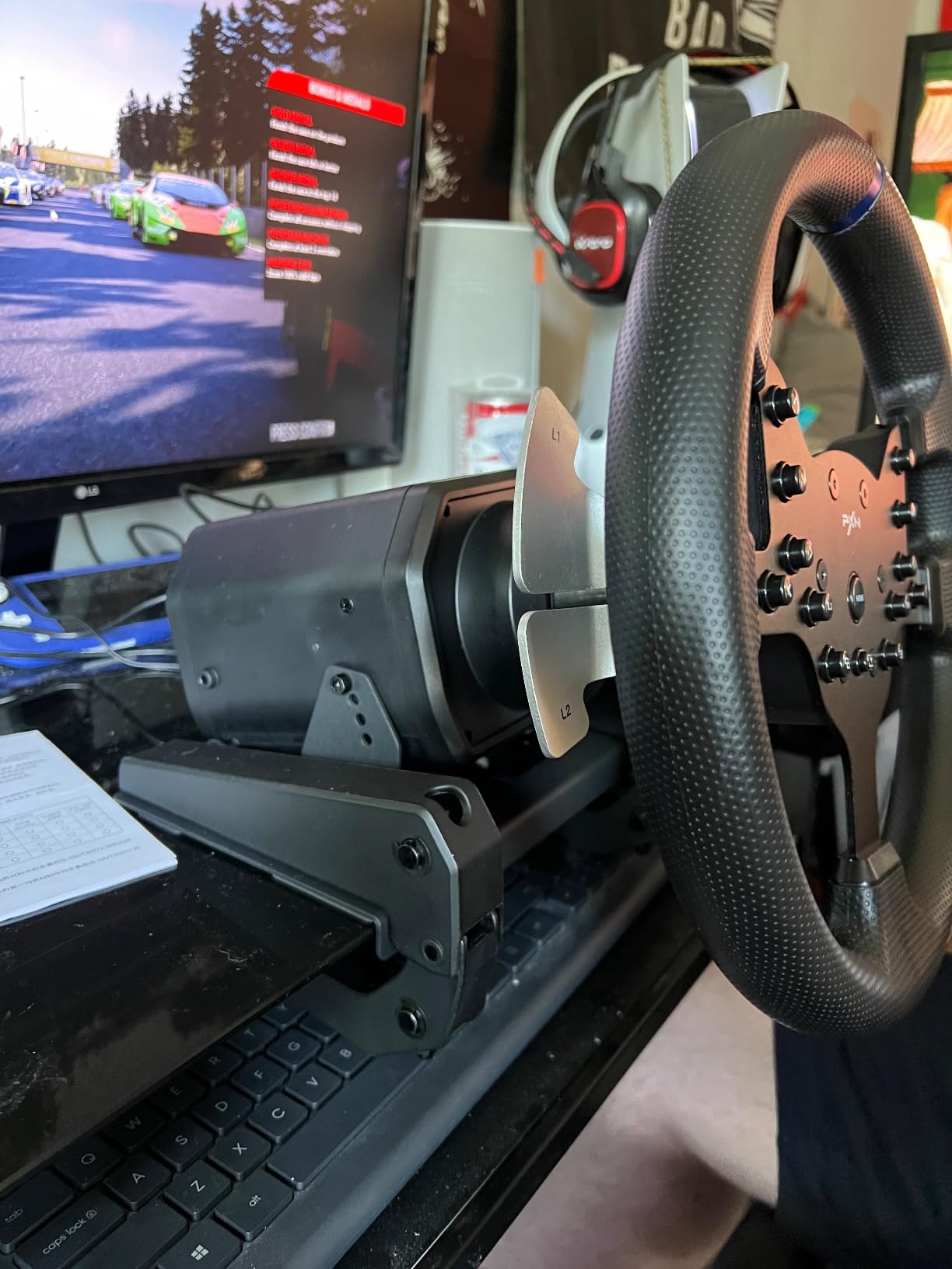 PXN V99 3.2Nm Force Feedback Gaming Steering Wheel customer photo 2