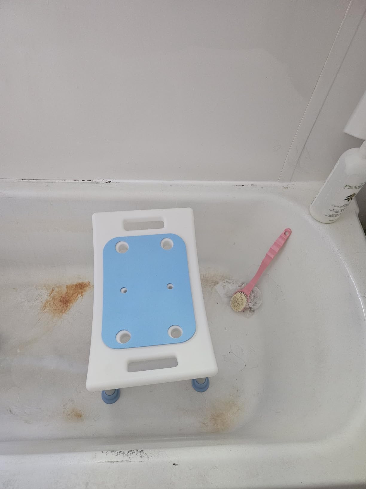 HOMLAND Shower Chair for Inside Shower, Adjustable Height Shower Stool customer photo 2