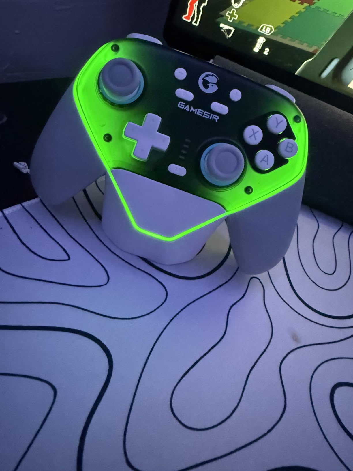 GameSir Super Nova Wireless Gaming Controller for PC/Switch/Switch 2/iOS/Android, 1000Hz Polling Rate, Hall Effect Stick & Trigger, Rubberized Grips, RGB Lighting, 1000mAh - Blue customer photo 1