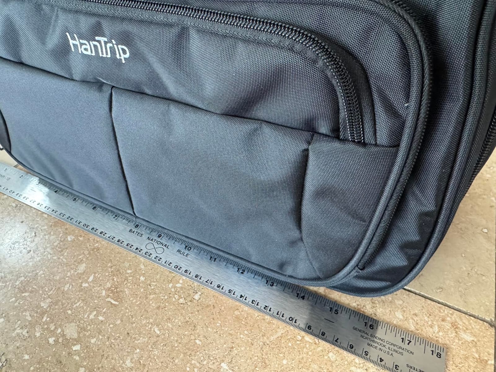 HanTrip 16 Inch Under Seat Carry On Duffle Bag for Airplanes, Blue customer photo 2