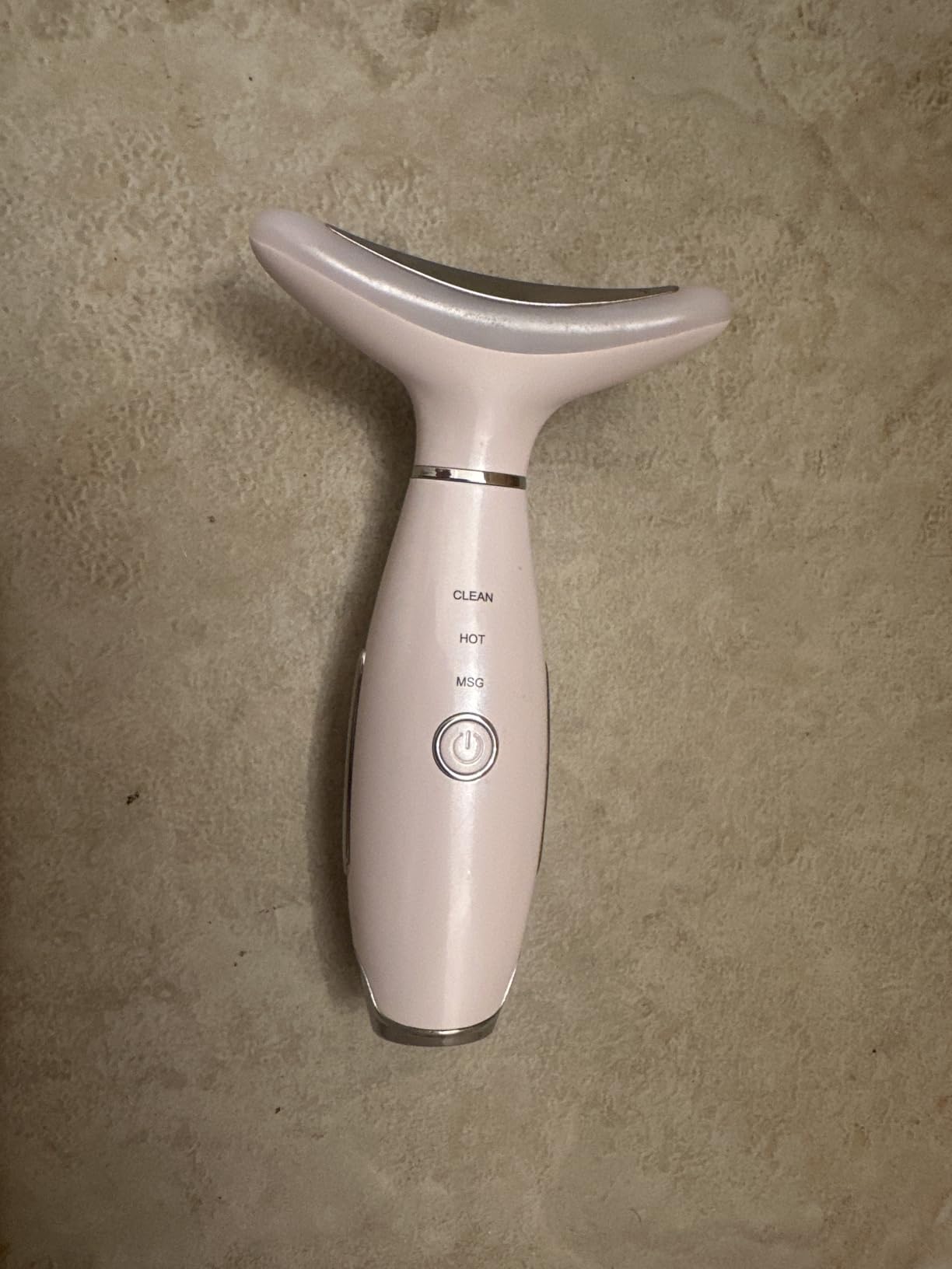 Dopsikn 7 Color Galvanic Machines - Red Light Therapy for Face and Neck, Face Massager Tool for Wrinkles, Double Chin, Vibrating Facial Massager with Thermals, Pink customer photo 1