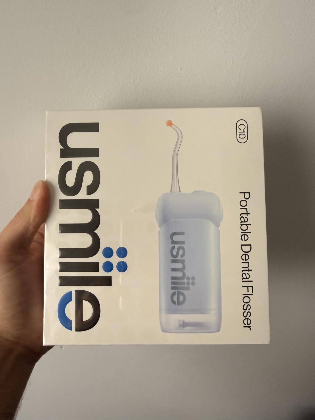 usmile C10 Portable Water Flosser for Travel, 95-Day Battery, IPX7, Blue customer photo 1