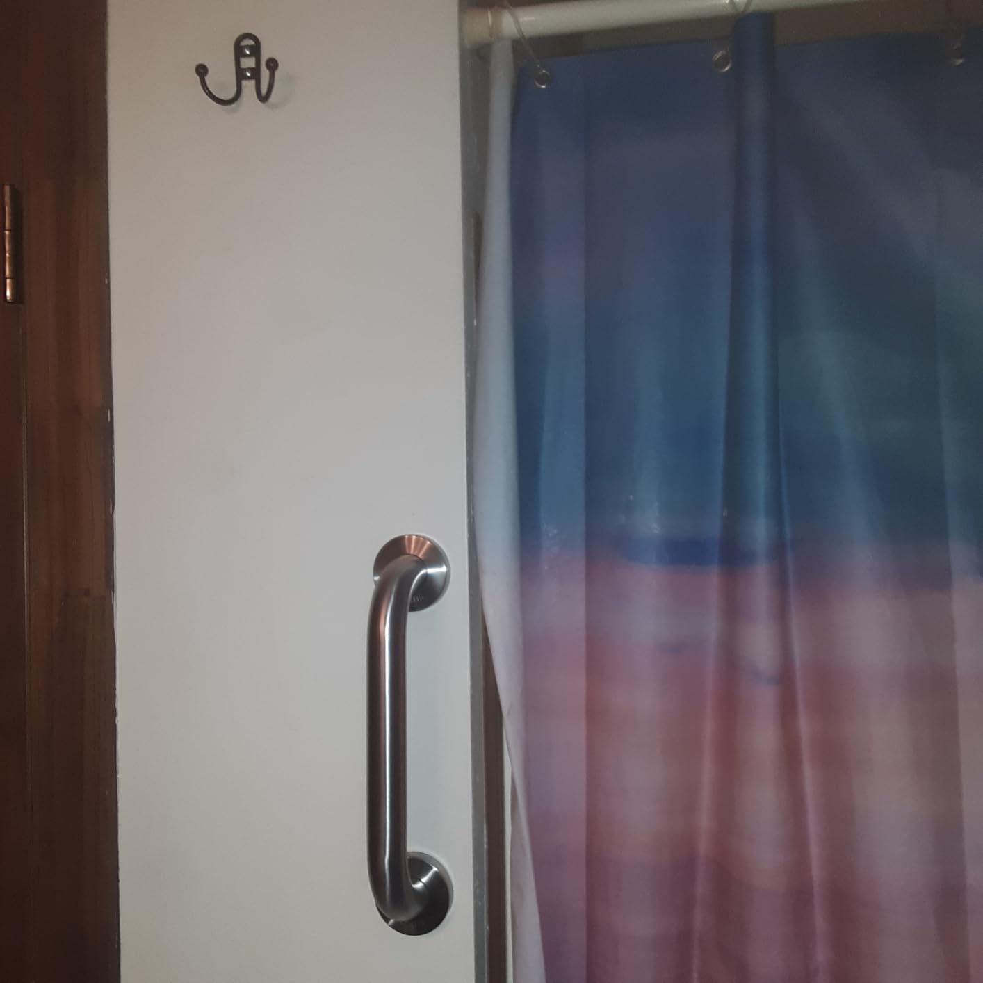 12 Inch Brushed Nickel Shower Grab Bars, 1.25