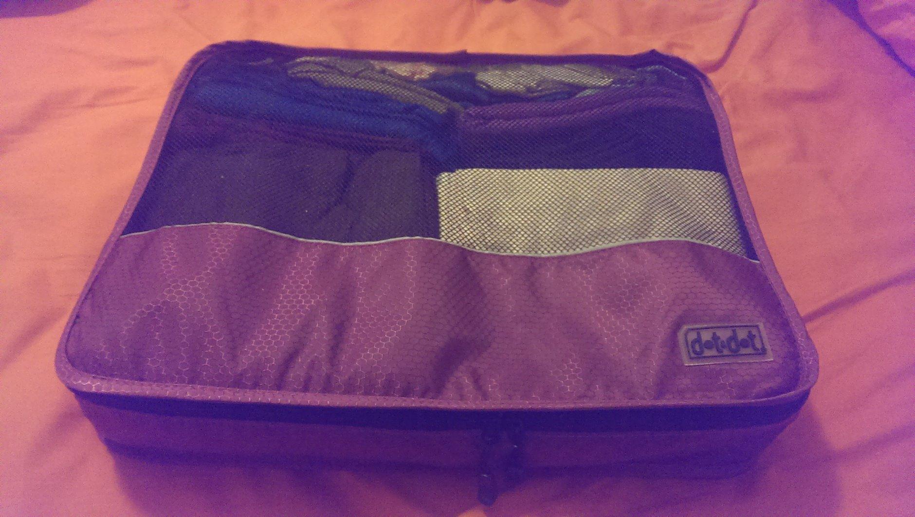 Dot&Dot Large Compression Packing Cubes 5pc Set - Suitcase Luggage Organizer Bags - Expandable Travel Essentials - Lightweight Fabric Organizers customer photo 1