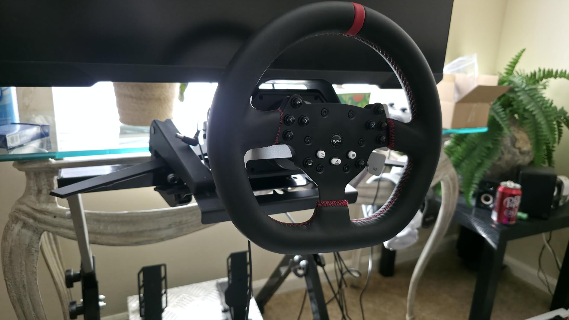 PXN V10 Ultra Direct Drive Racing Wheel, 3.2Nm Force Feedback customer photo 1