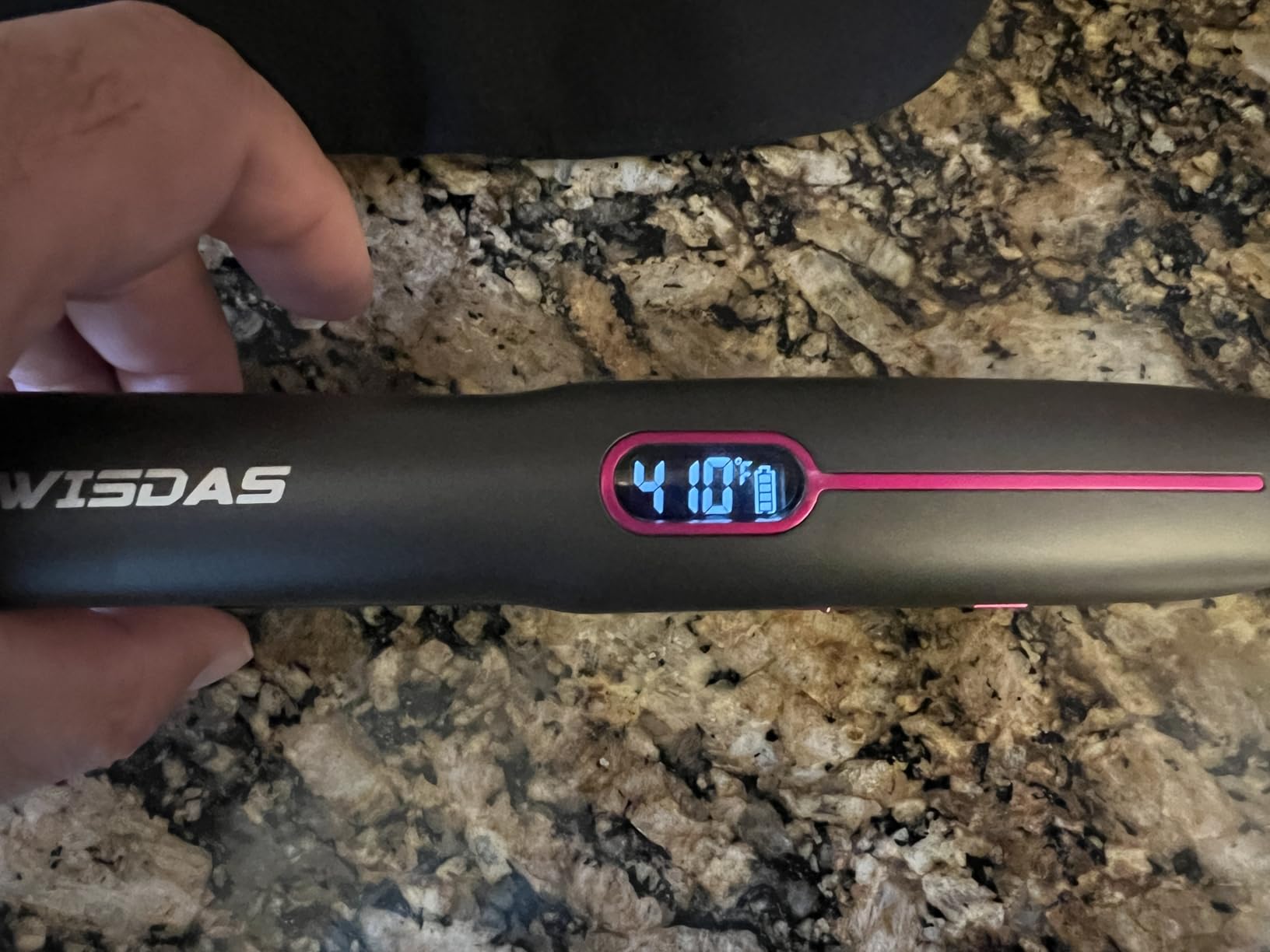 Cordless Hair Straightener, Mini 2-in-1 Travel Flat Iron, Grey customer photo 2