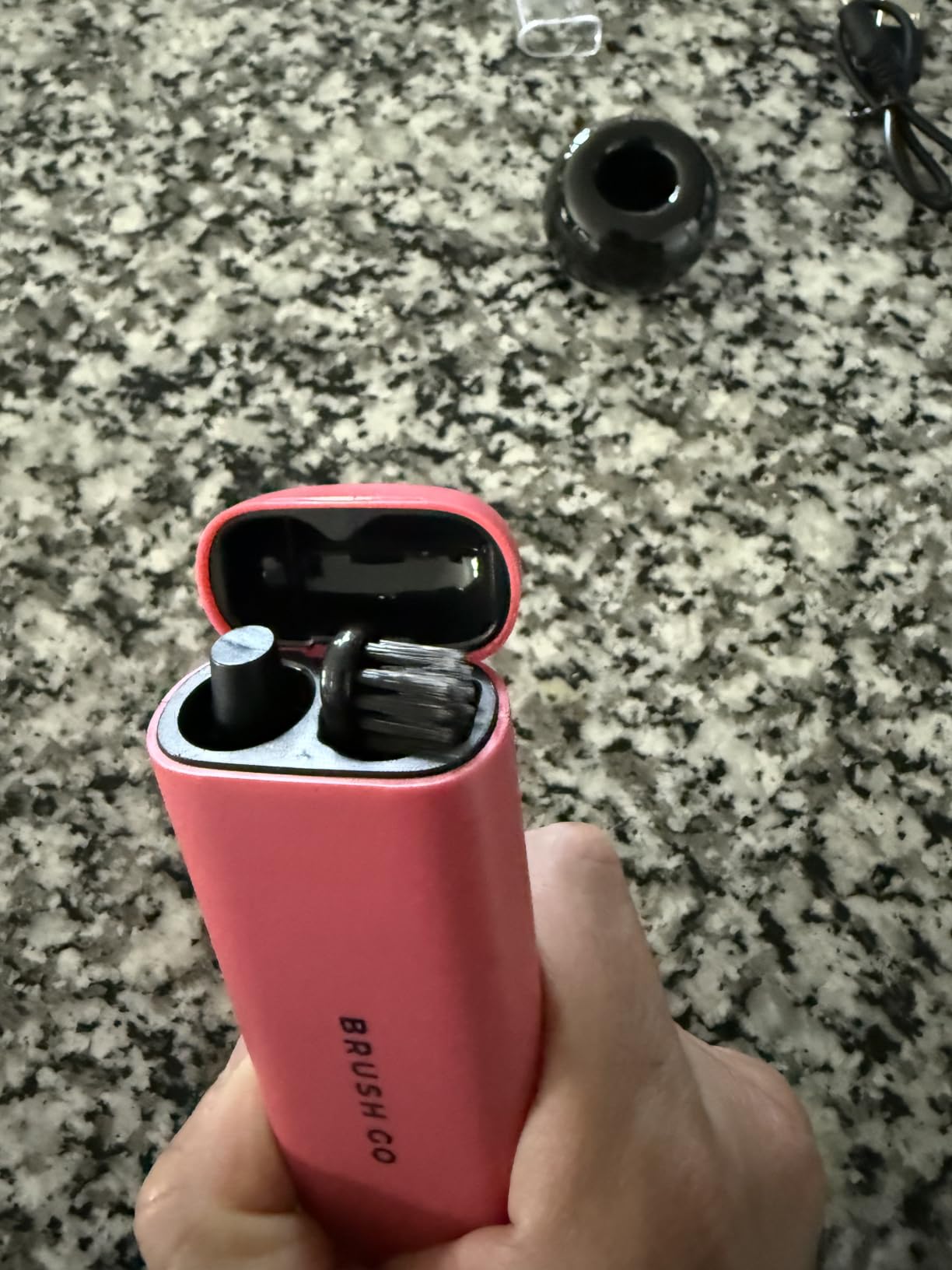 MIPOW Slim Pro i4 Electric Toothbrush Rechargeable Smart Ultra Sonic 3 Modes Magnetic Travel Case &Ceramic Dock, 60Day Long Battery Soft Bristles 2Heads IPX7 Waterproof,Color-(Pink) customer photo 1