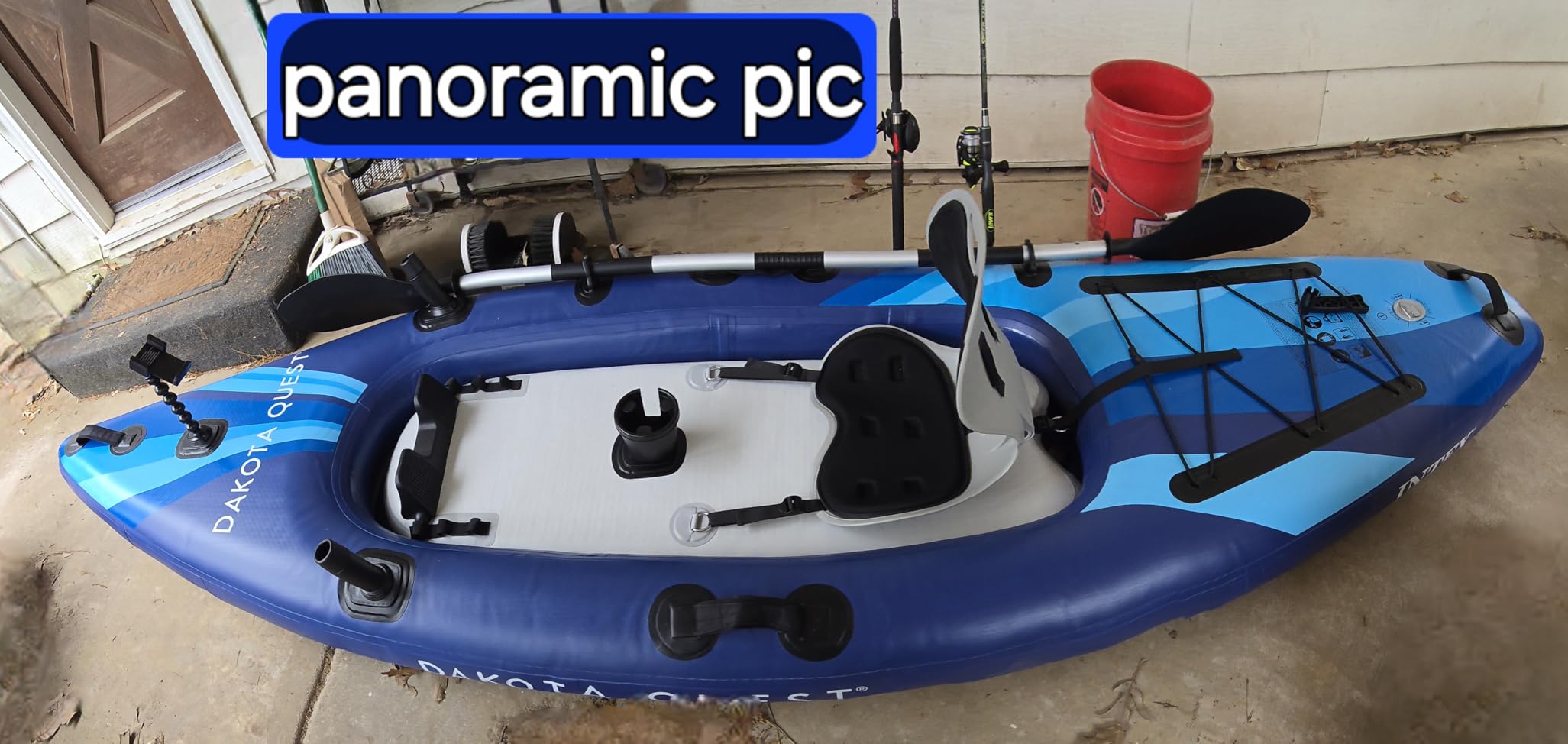 INTEX Dakota Quest Sit-On-Top Inflatable Kayak Set with Paddle & Pump customer photo 1