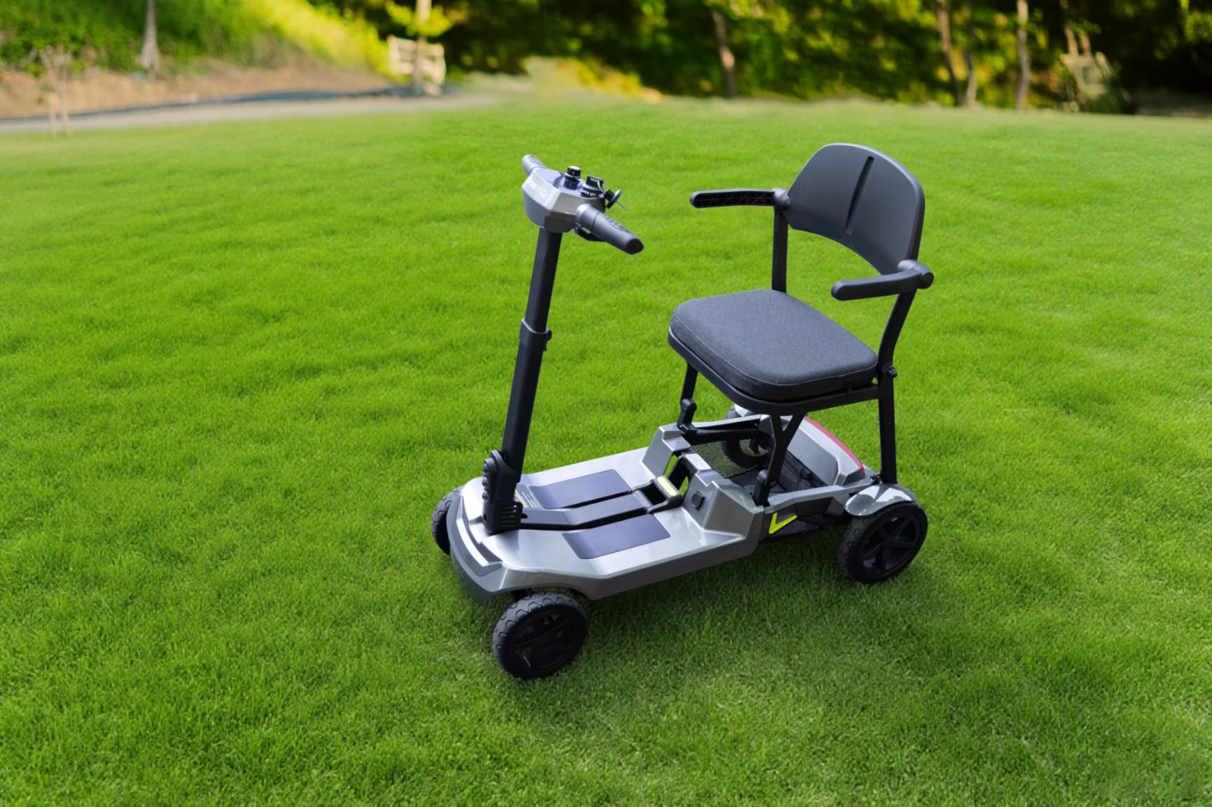 SCOOTNGO Mobility Scooters for Seniors & Adults, 4 Wheel Foldable Lightweight Airline Approved, Dual Removable Batteries, Portable for Travel, No Assembly Needed (Silver Grey, Classic) customer photo 2