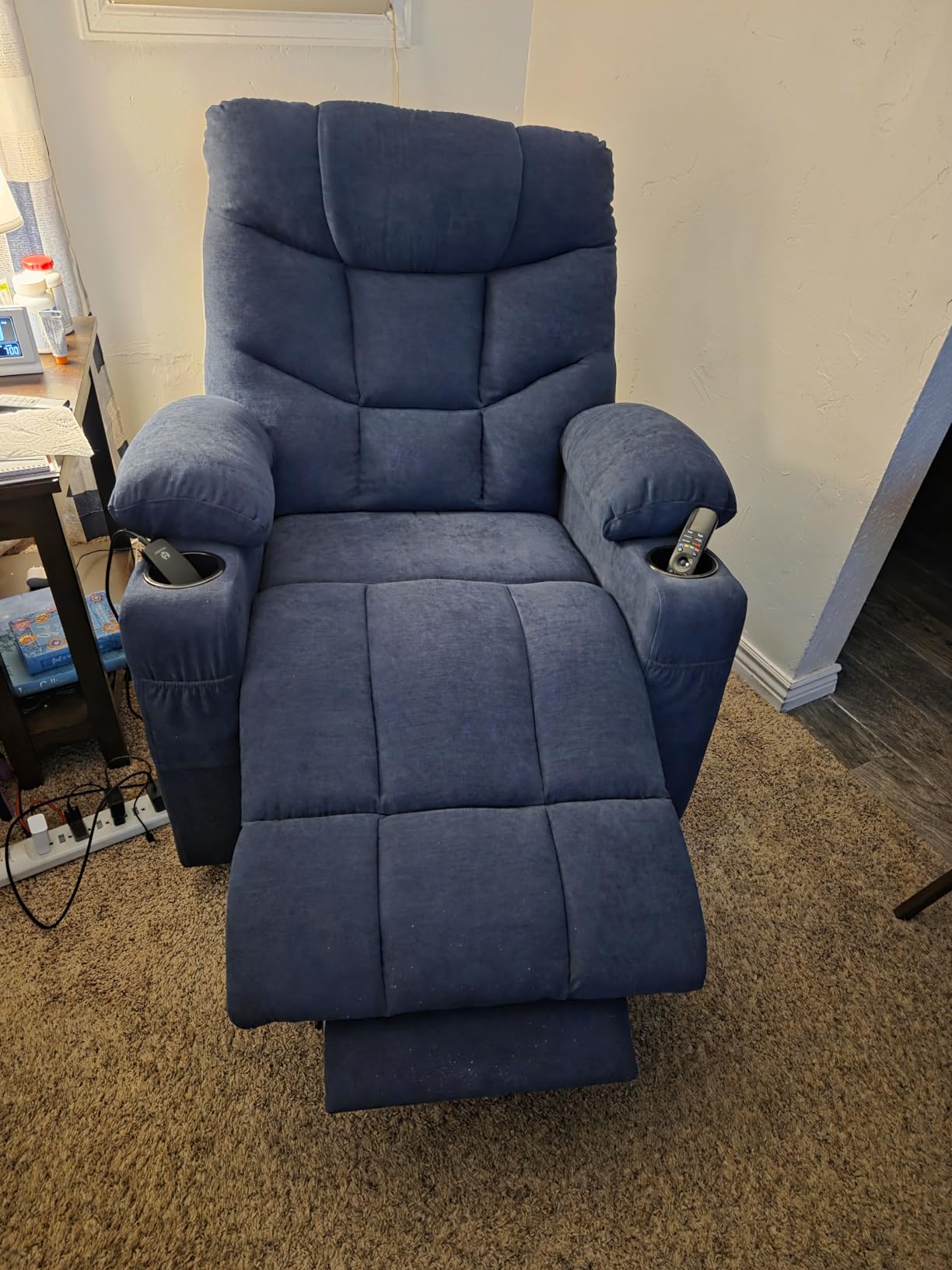 MCombo Power Lift Recliner Chair for Elderly, Fabric 7281(Dark Gray, Small) customer photo 2