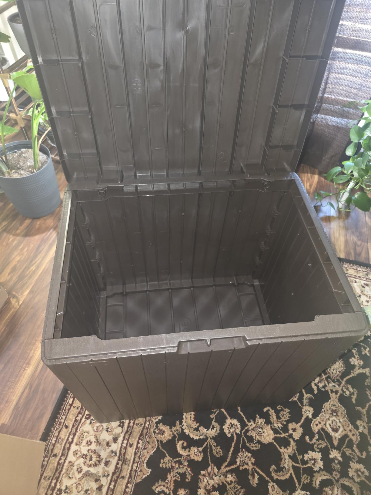 Keter City 30 Gal Outdoor Storage Box and Patio Side Table customer photo 1