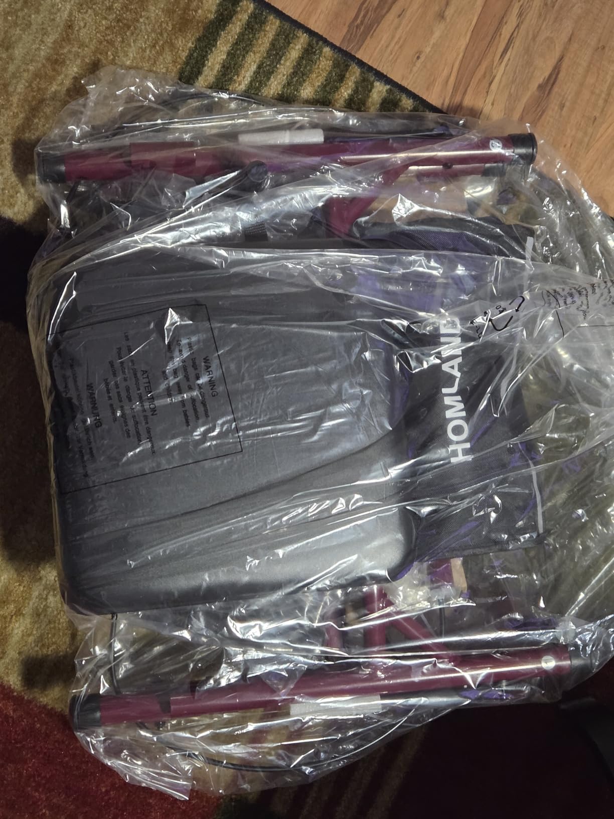 HOMLAND Foldable Walkers for Seniors with Seat, 16lb Light Rollator Walkers customer photo 1
