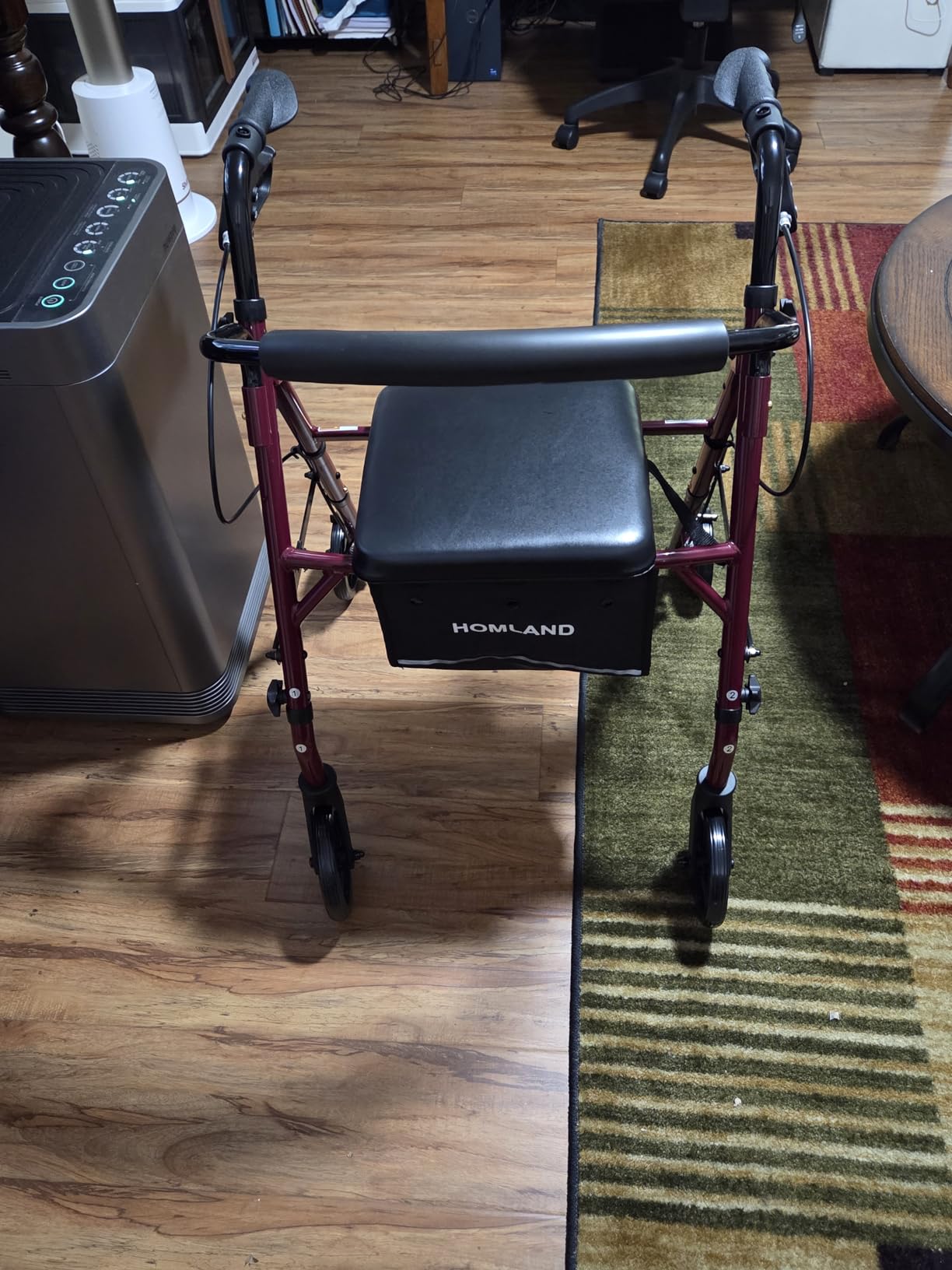 HOMLAND Foldable Walkers for Seniors with Seat, 16lb Light Rollator Walkers customer photo 2