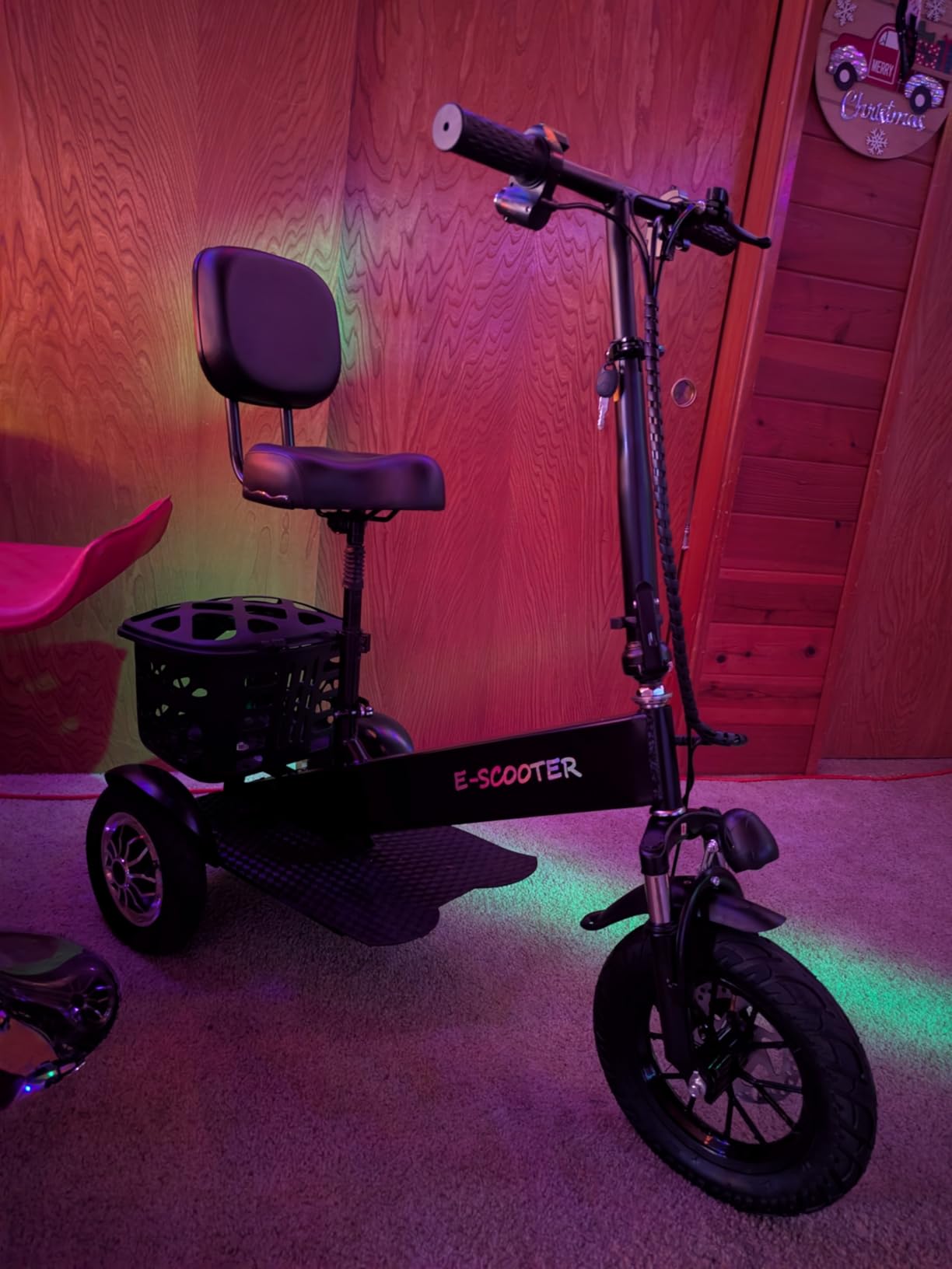 3 Wheel Electric Scooter for Adults, 3 Wheel Mobility Scooter for Adults, 330 lbs Load, Long Range, with Charger & Basket, Fits in Car Trunks for Daily Rides customer photo 1