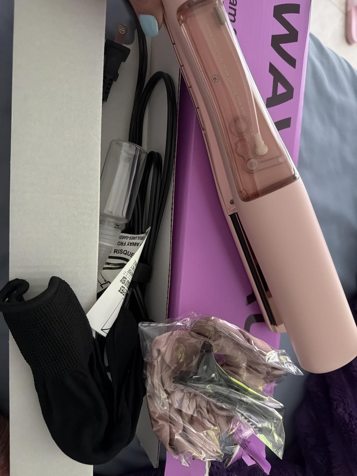 Wavytalk Steam Hair Straightener Steam Sesh for Less Heat Damage, Flat Iron customer photo 2