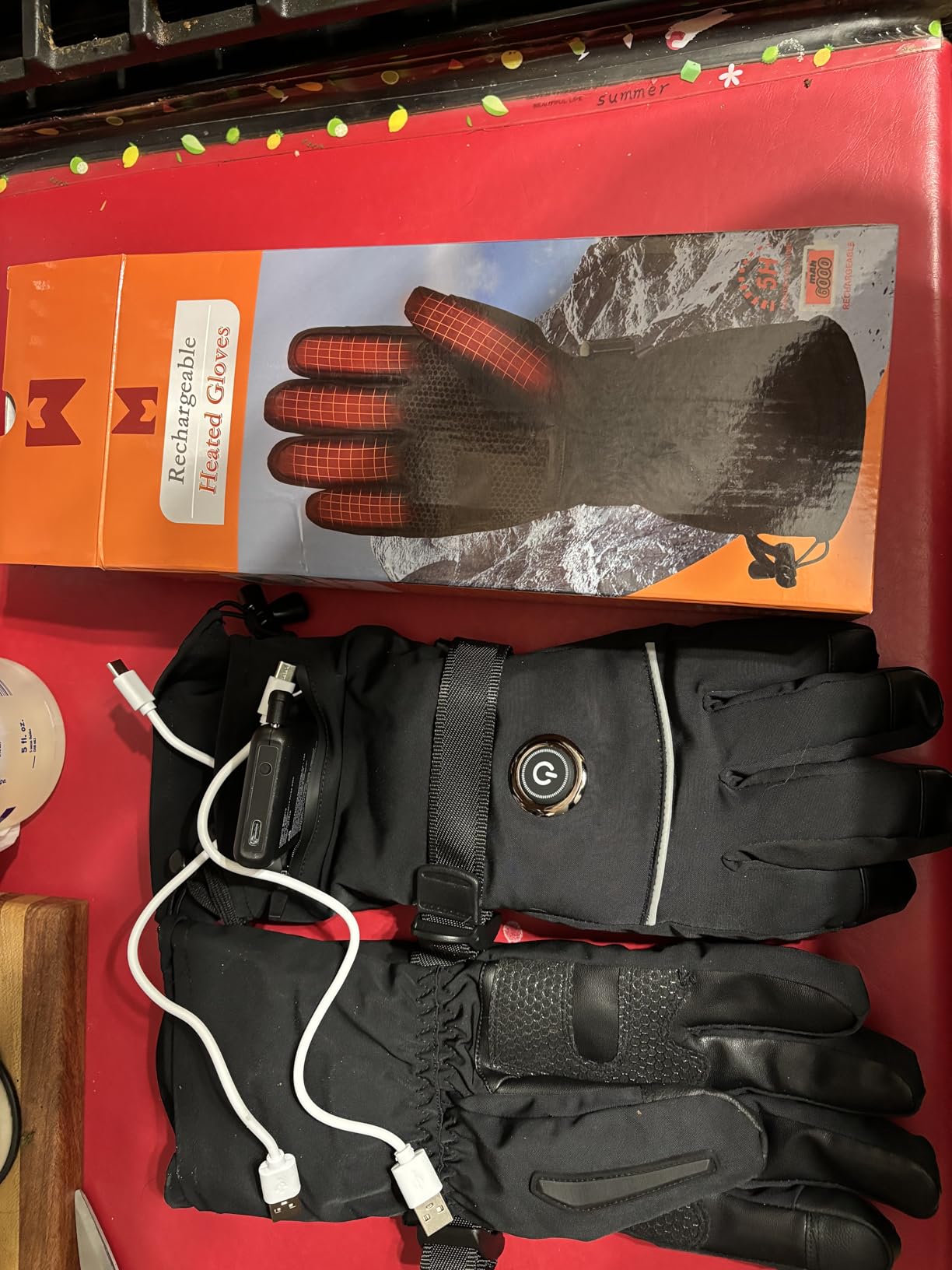 Heated Gloves, 5V 6000mAh Rechargeable Heated Gloves for Men Women, Waterproof & Upgrade Non-Slip Electric Heating Glove for Motorcycling, Hunting, Skiing, Outdoor Work customer photo 2