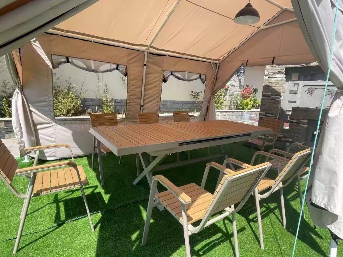Aoxun 10x20 Pop Up Canopy Tent with 6 Sidewalls, Party Tent, White customer photo 2