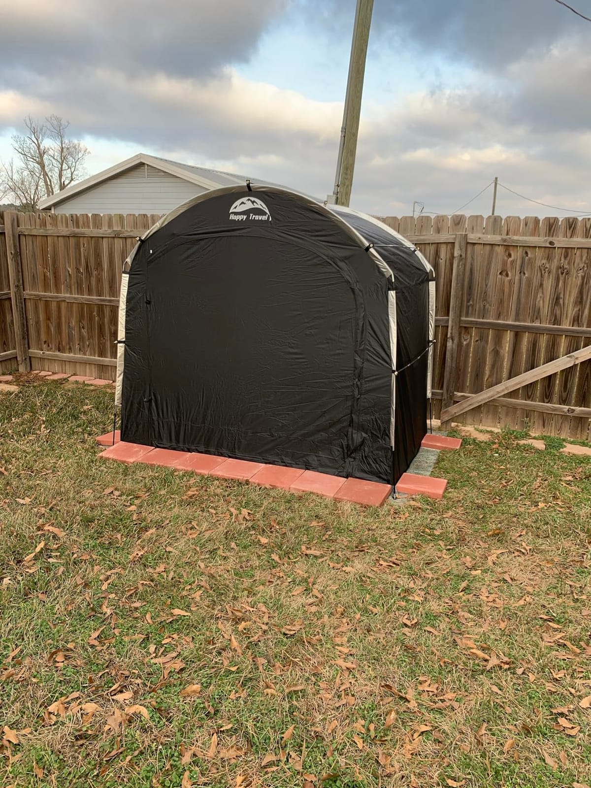 Happy Travel Bike Storage Shed Tent, Outdoor Portable Bicycle Storage Sheds customer photo 1