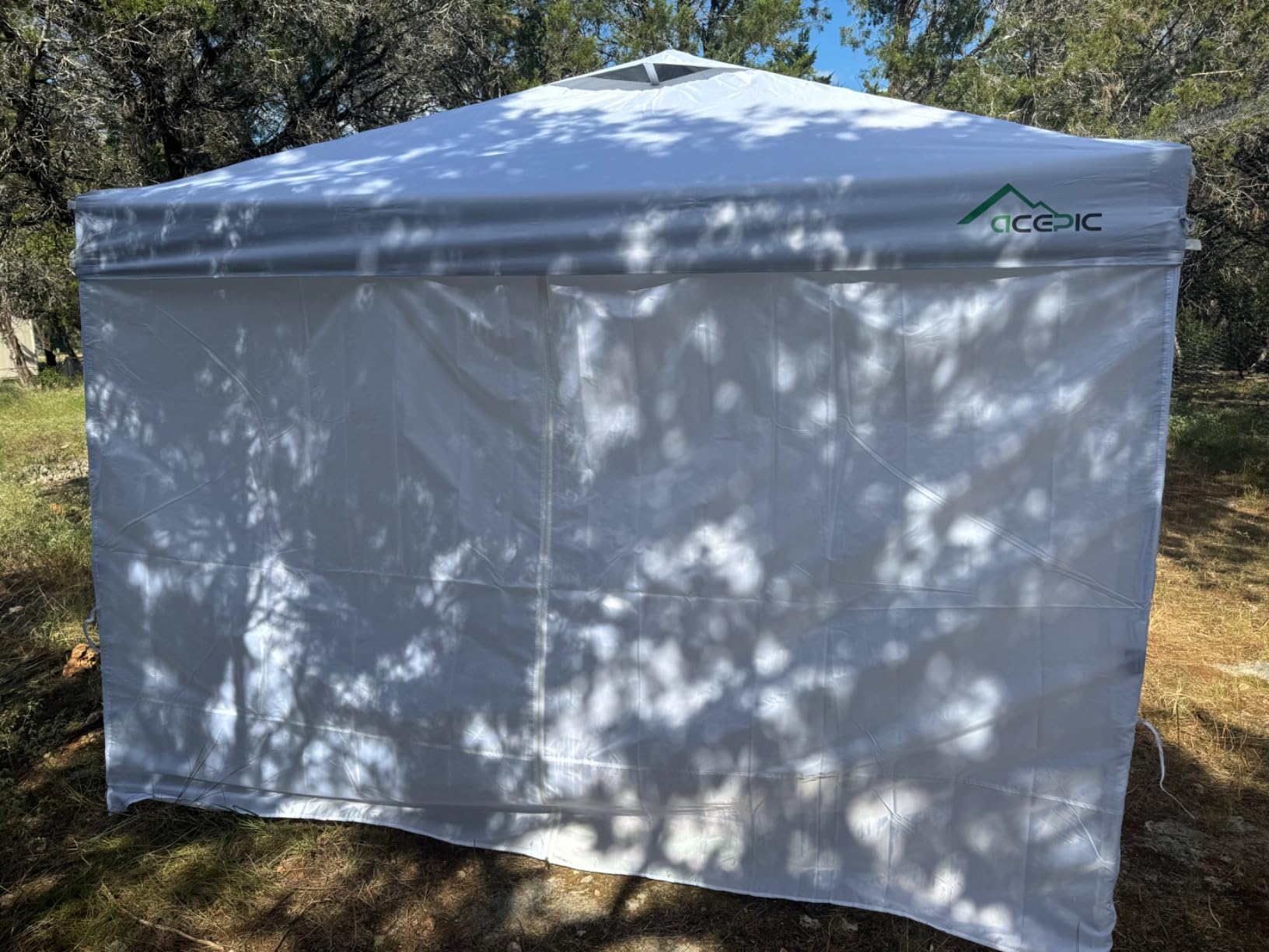 Acepic 10x20 Pop Up Canopy Tent with 6 Removable Sidewalls, White, 10x20 customer photo 1