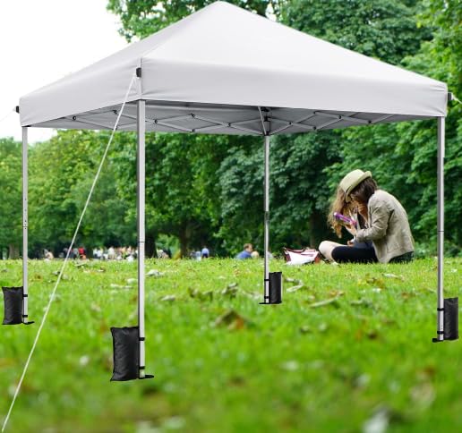 10x10 Pop Up Canopy Tent with 4 Sidewalls, Portable Outdoor Shelter customer photo 1