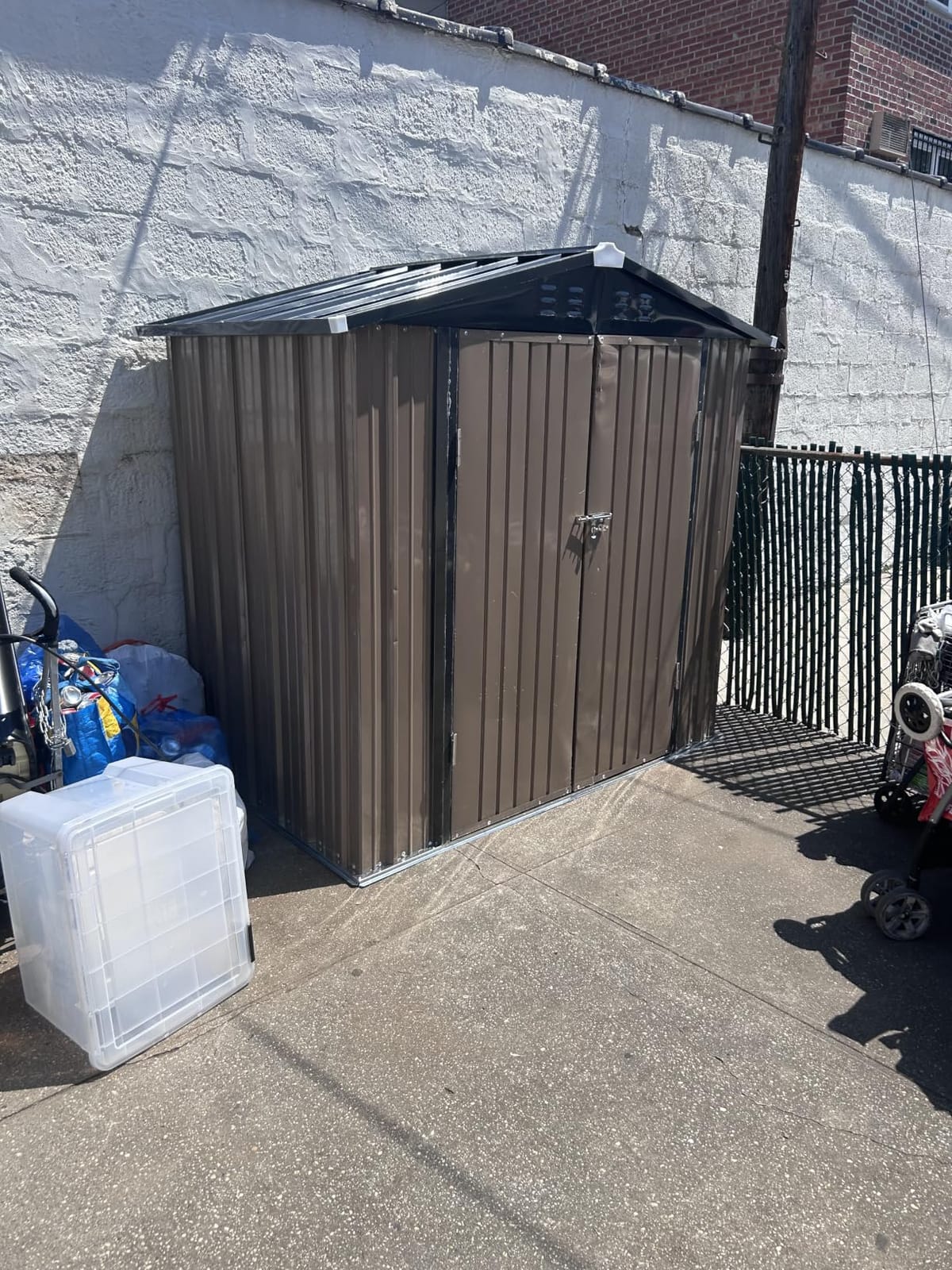 Patiowell 8x6 FT Outdoor Storage Shed with Floor Frame, Metal Garden Sheds customer photo 1