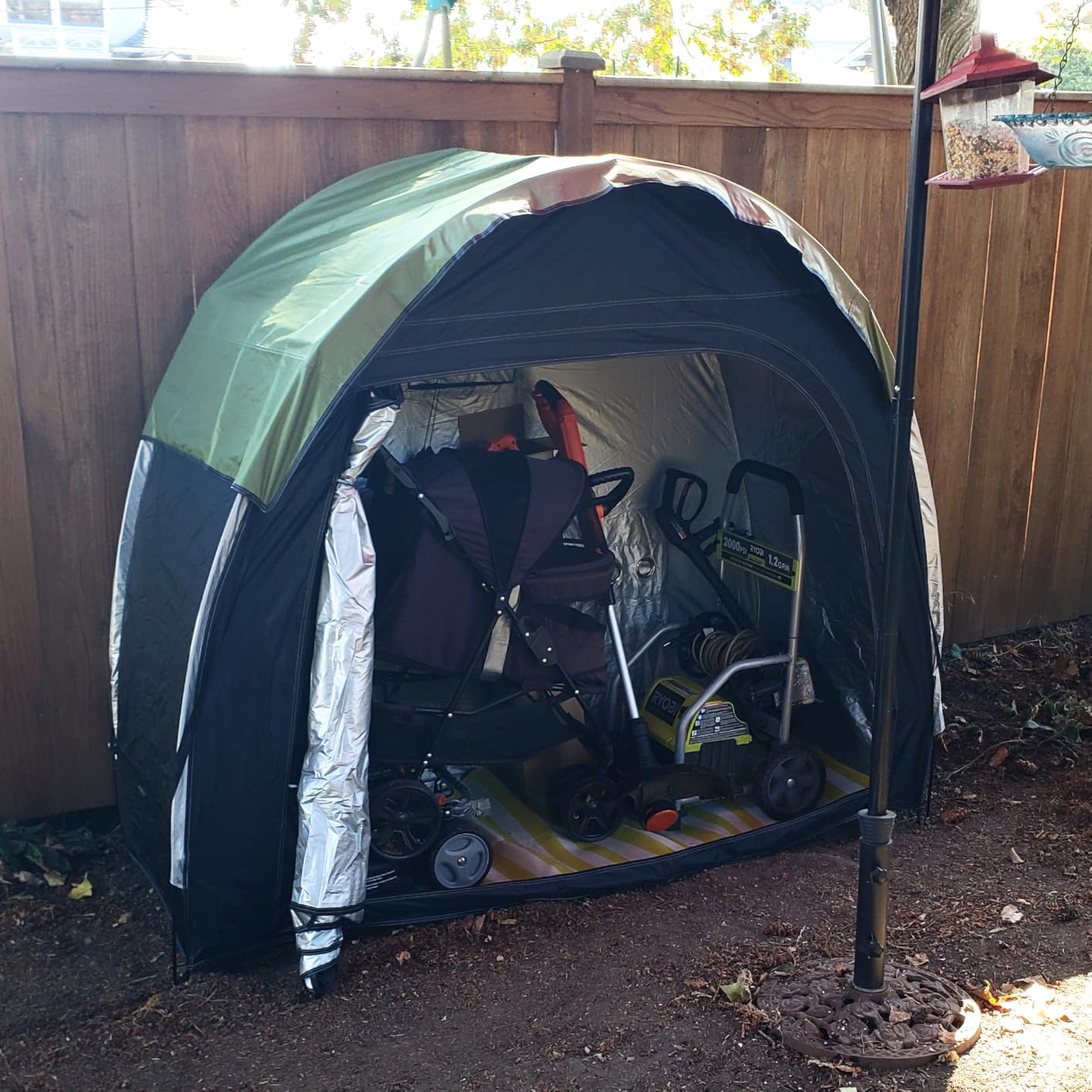 Housolution Anti-Theft Bike Storage Tent with Rain Cover for 4-5 Bikes customer photo 1